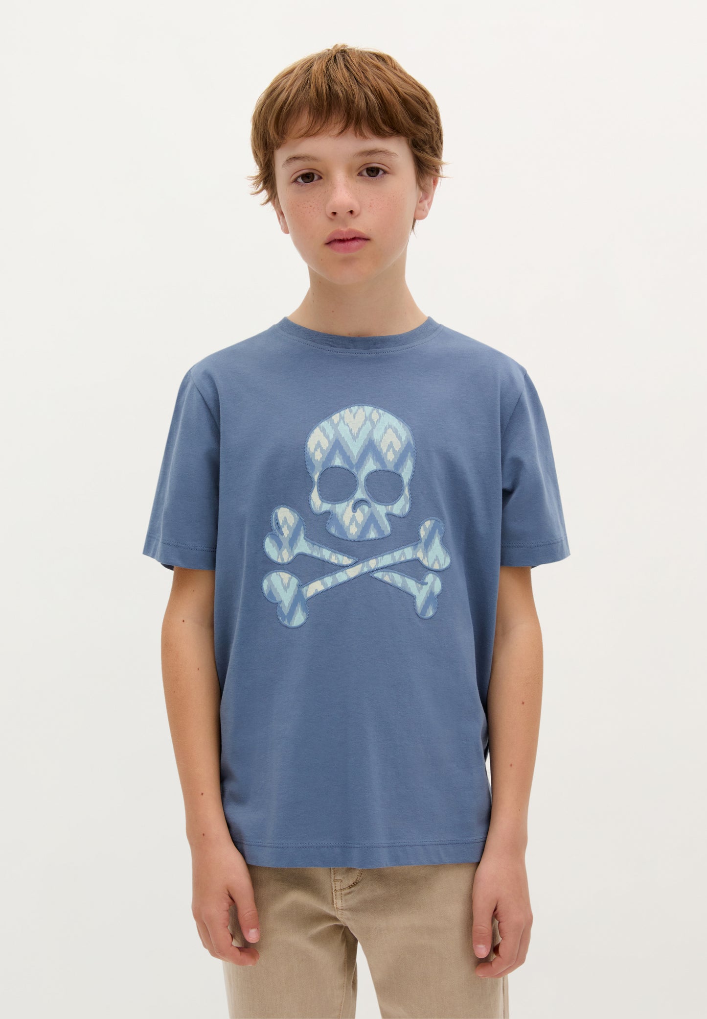 CAMISETA CALAVERA IKAT