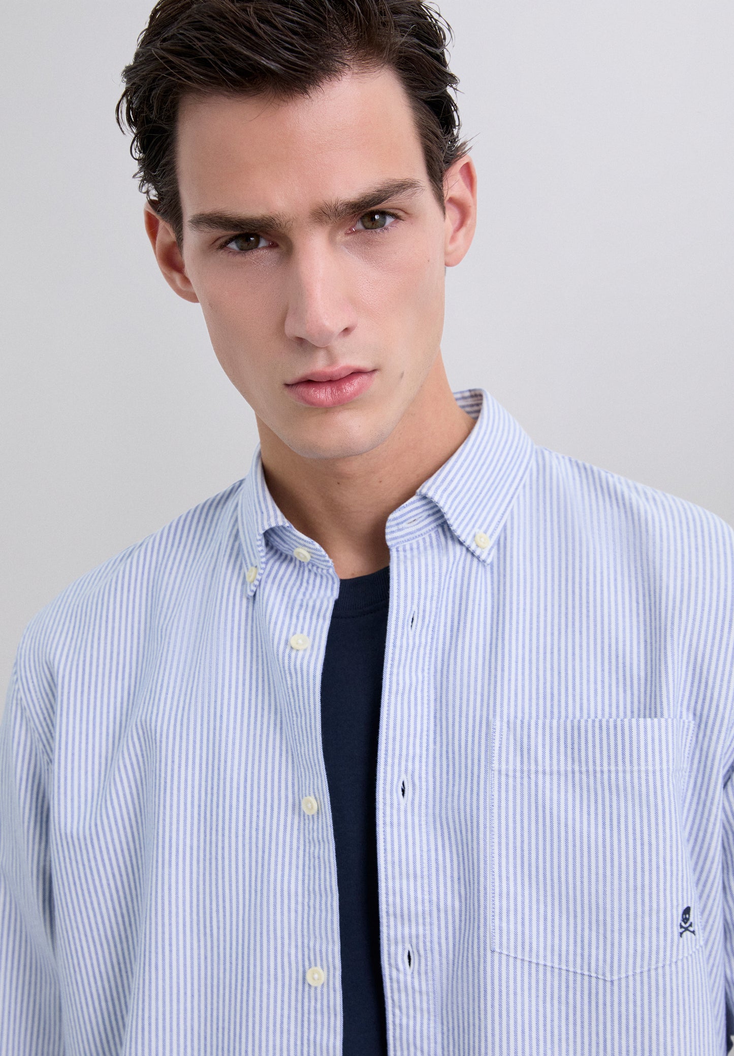CAMISA CALAVERA RAYAS