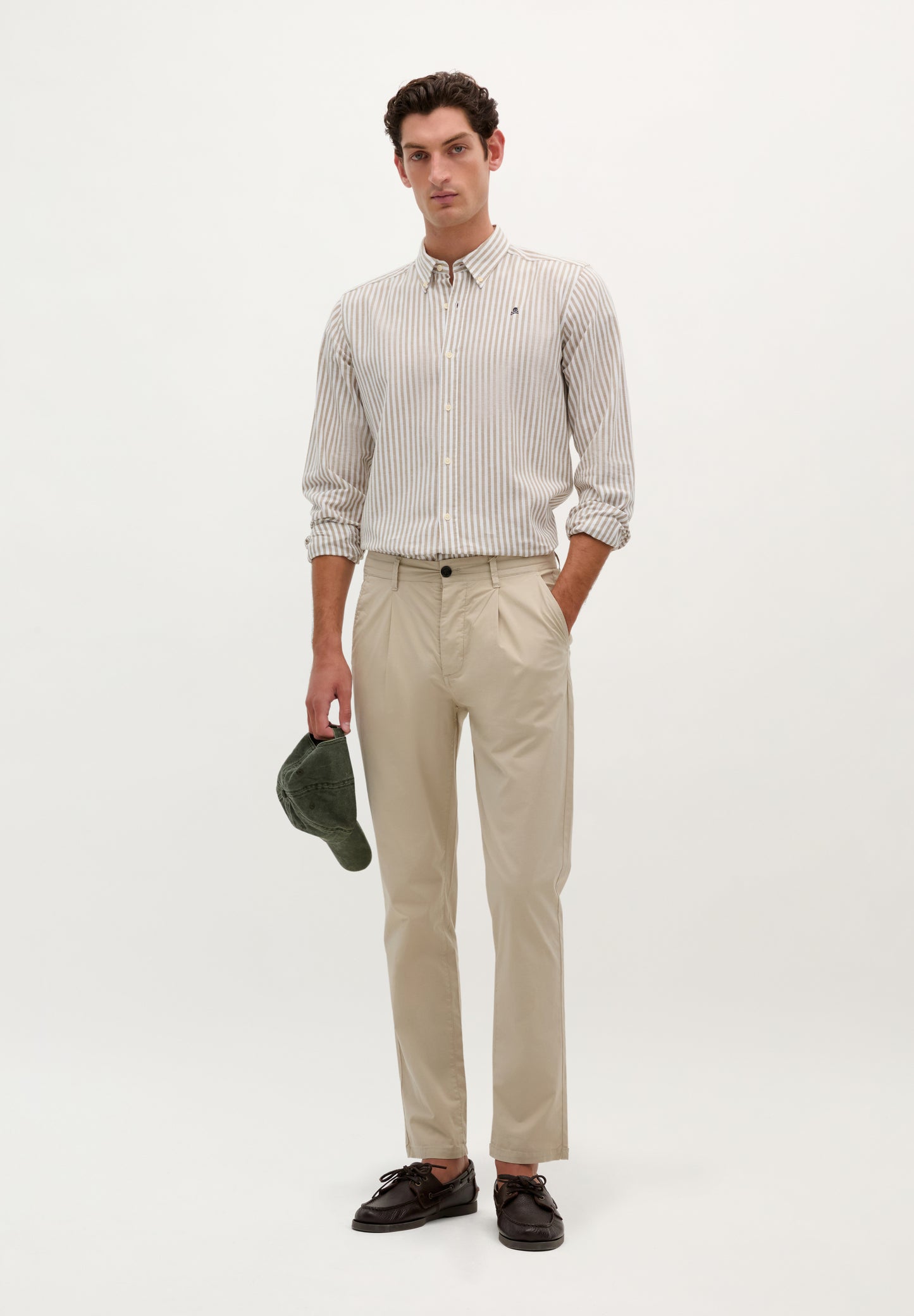 CAMISA RAYAS CUELLO BOTONES