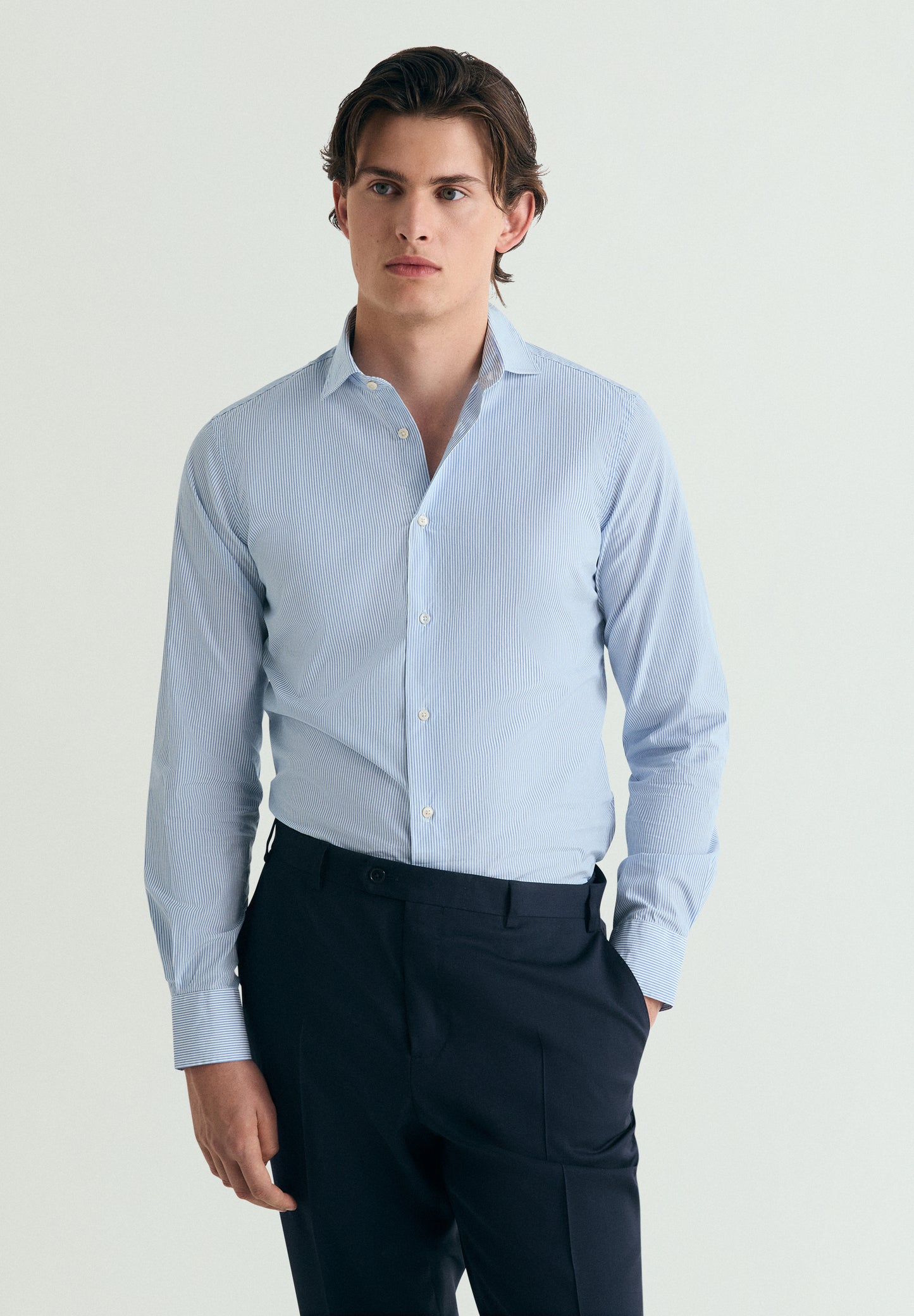 CAMISA VESTIR PREMIUM MICRORAYA