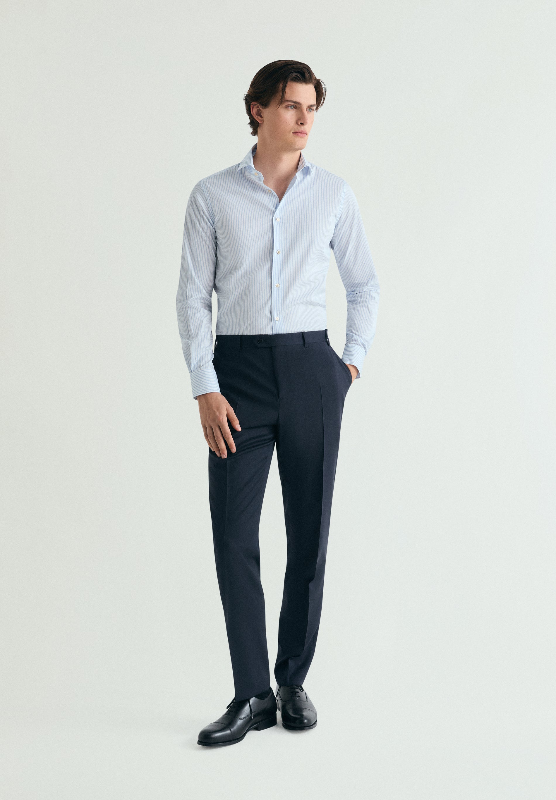 CAMISA VESTIR PREMIUM MICRORAYA