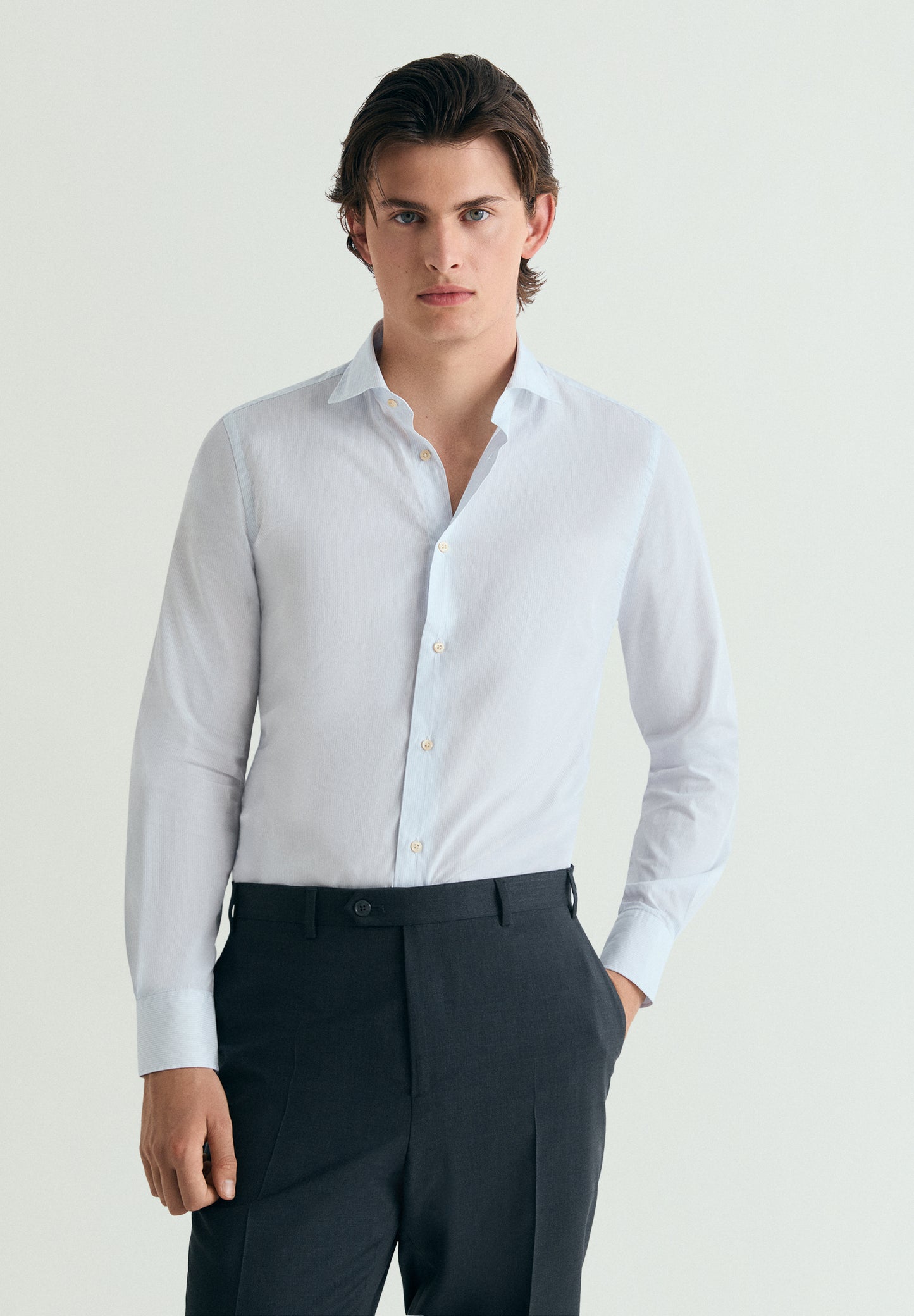 CAMISA VESTIR PREMIUM MICRORAYA