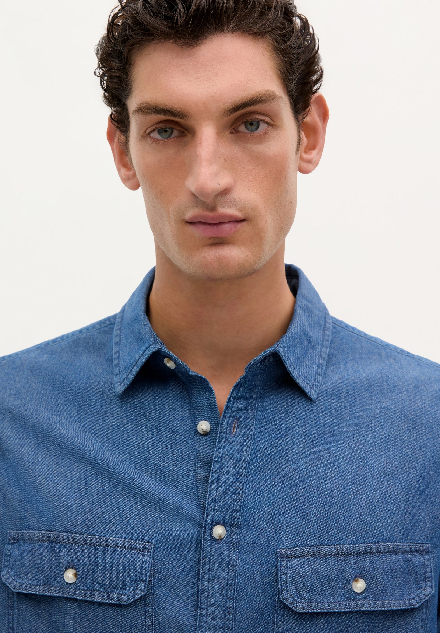 CAMISA BOLSILLOS DENIM