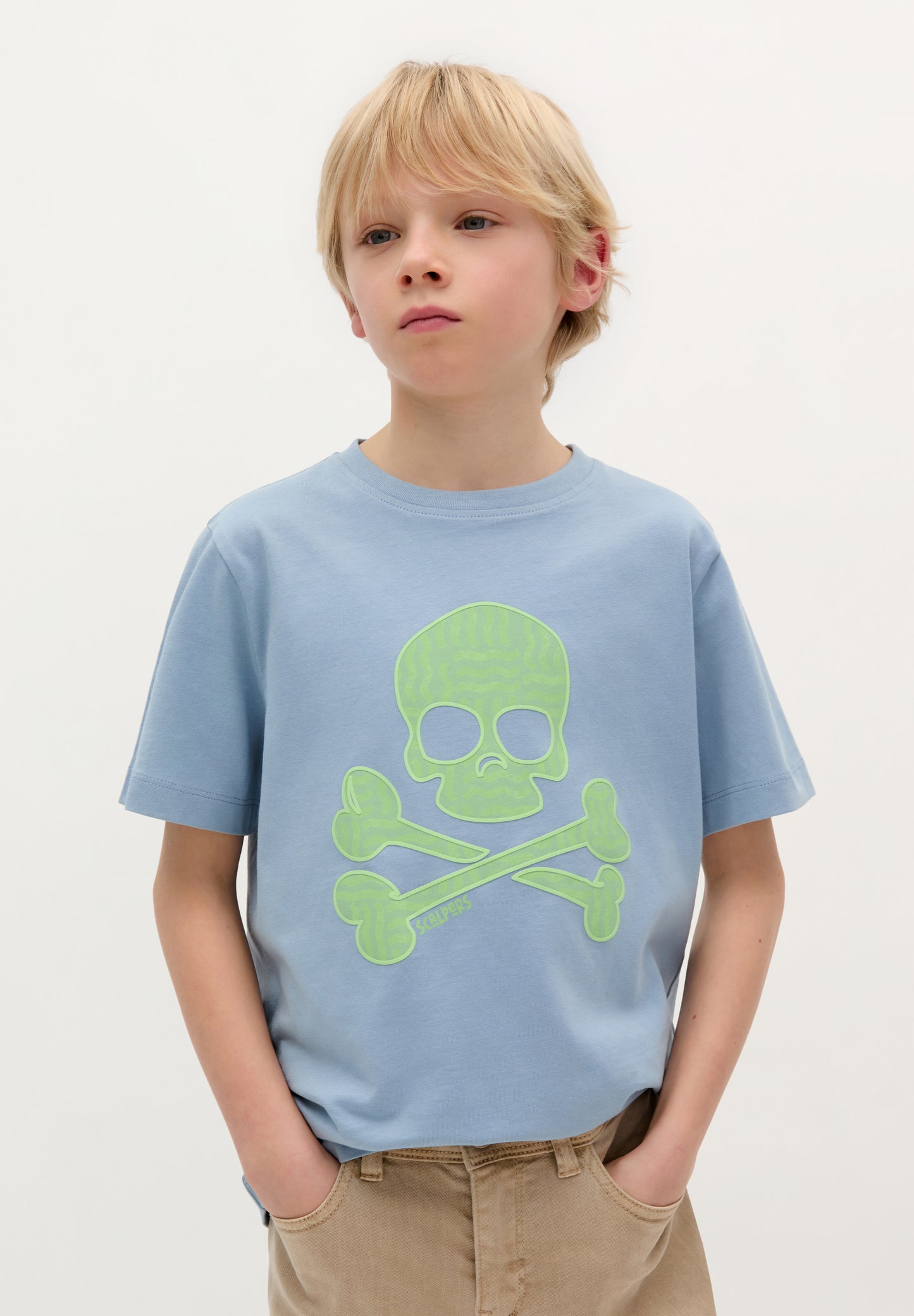 CAMISETA CALAVERA ONDAS