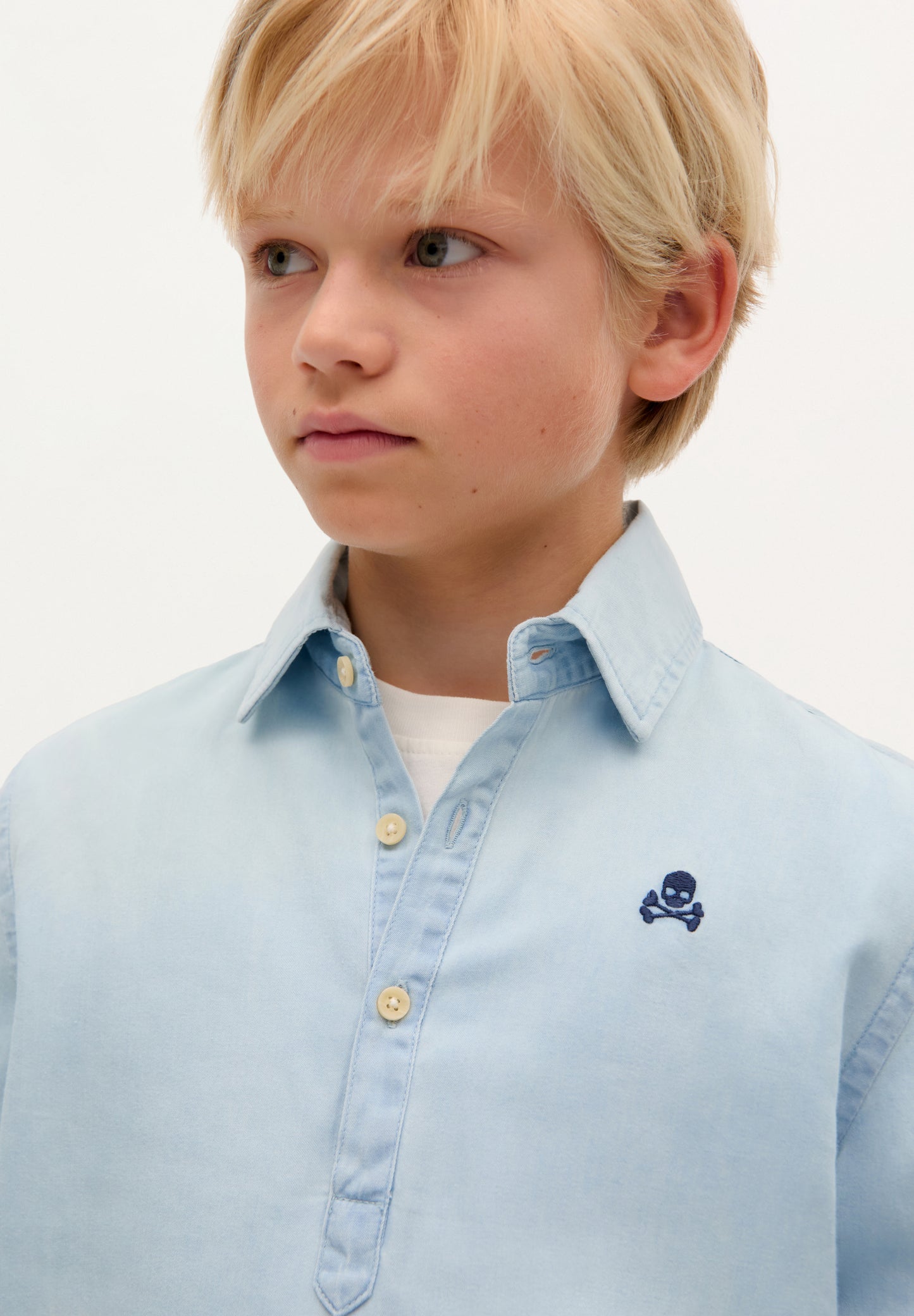 CAMISA POLERA DENIM CALAVERA