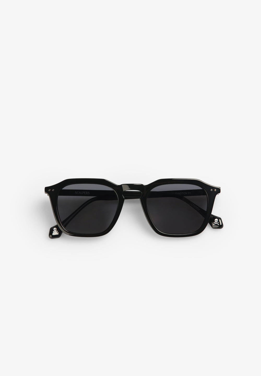 Gafas de sol geométricas vista lateral