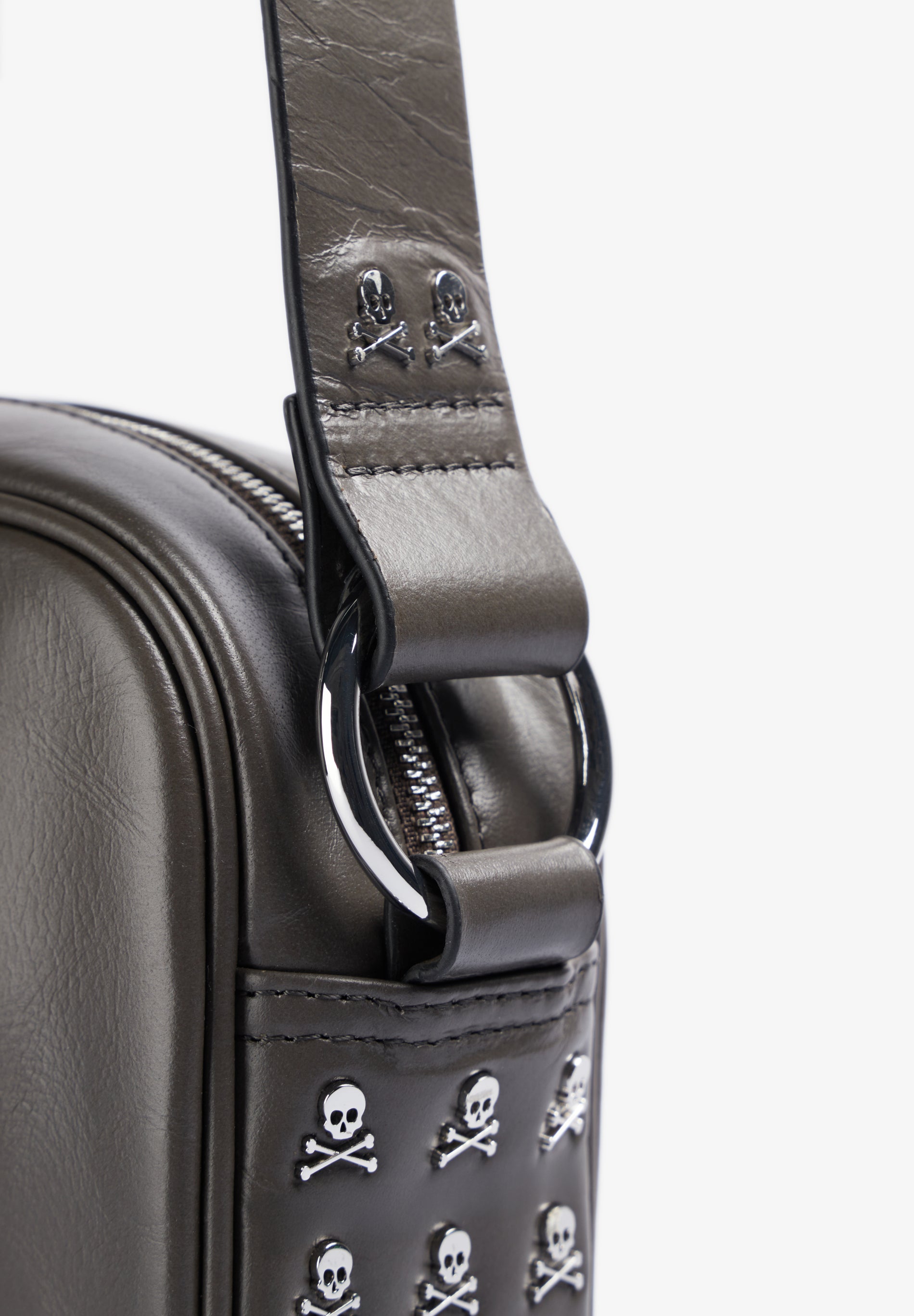 BOLSO BANDOLERA PIEL CALAVERA - Scalpers