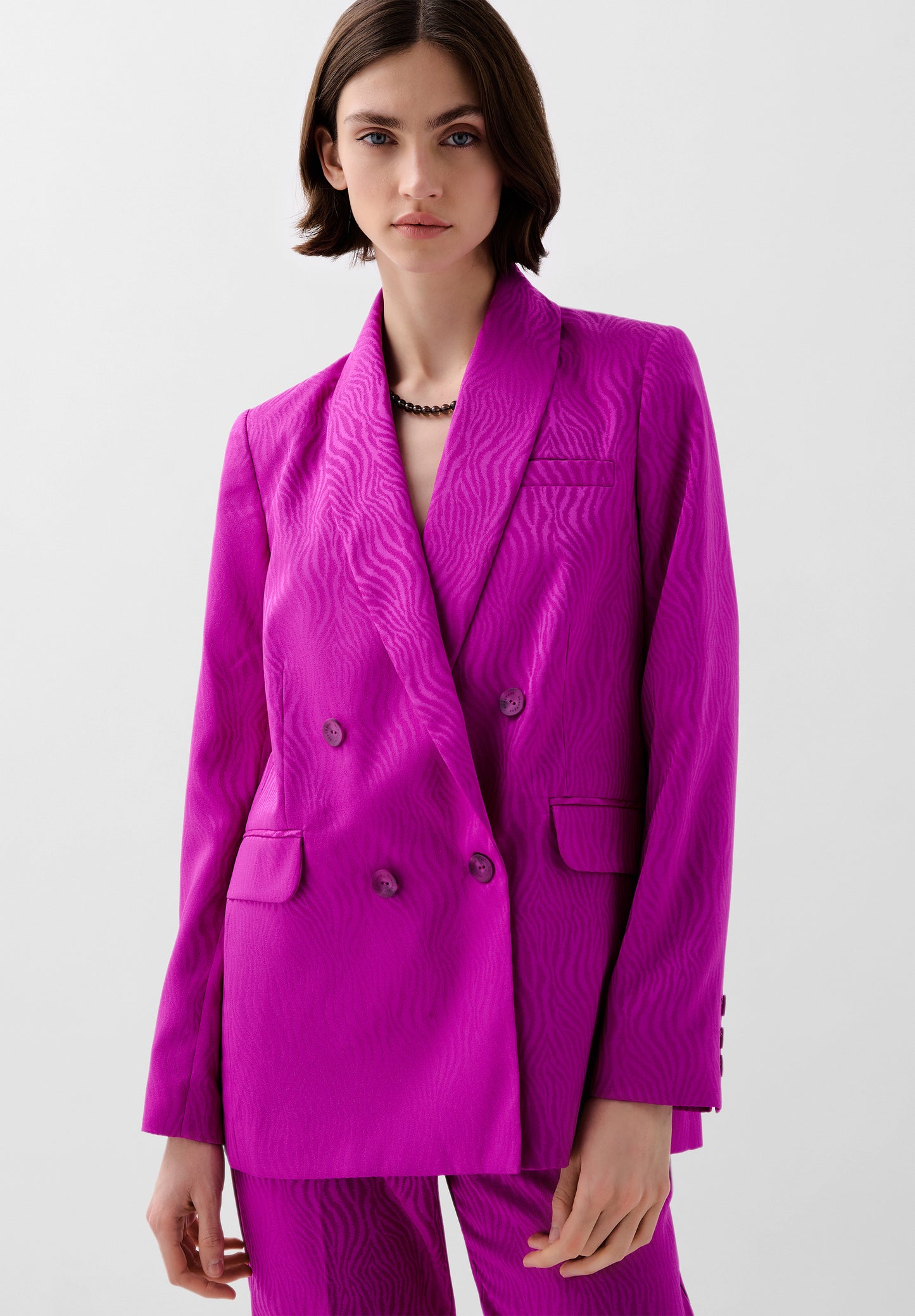 BLAZER SATINADA JACQUARD