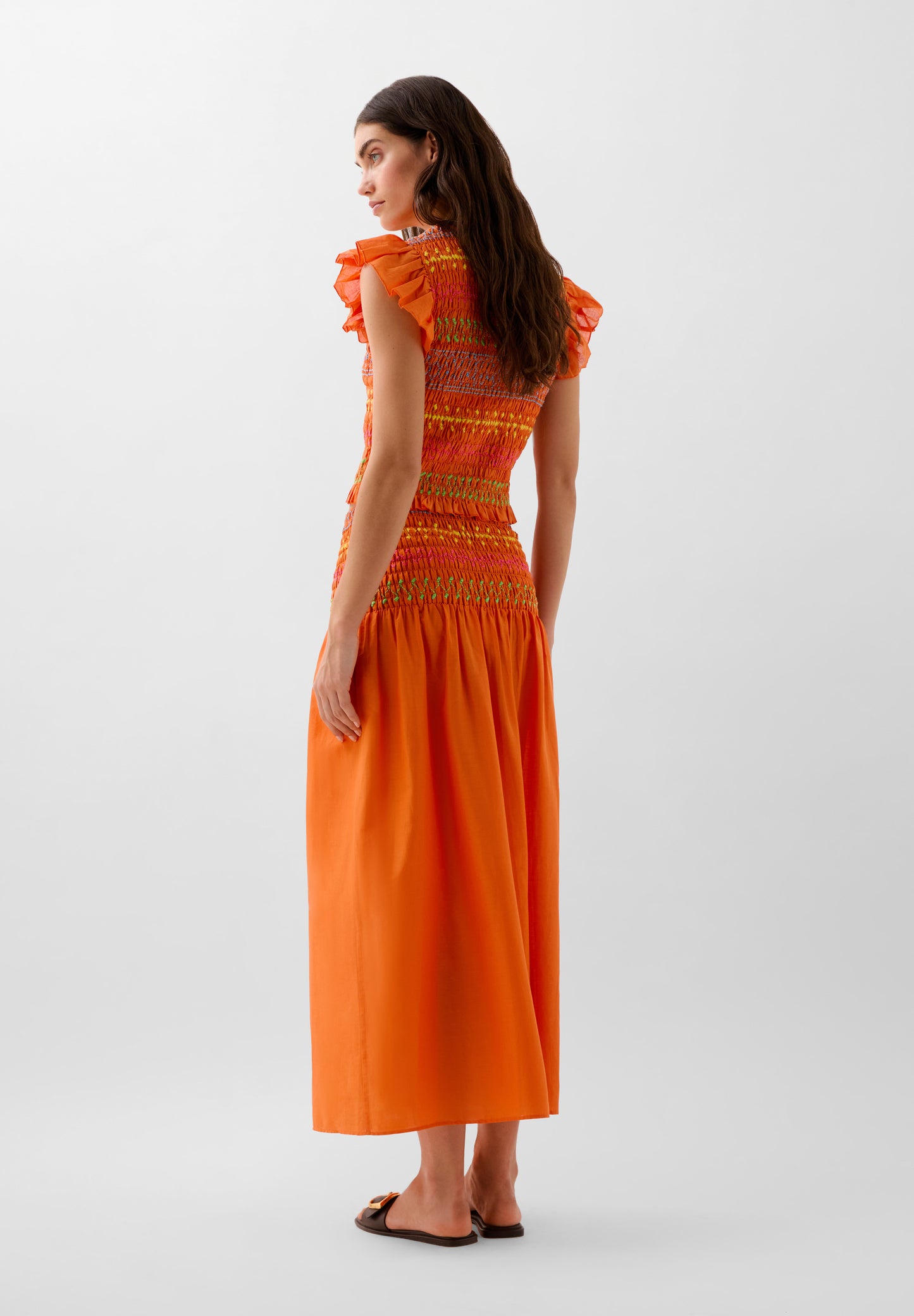 FALDA NIDO DE ABEJA MULTICOLOR