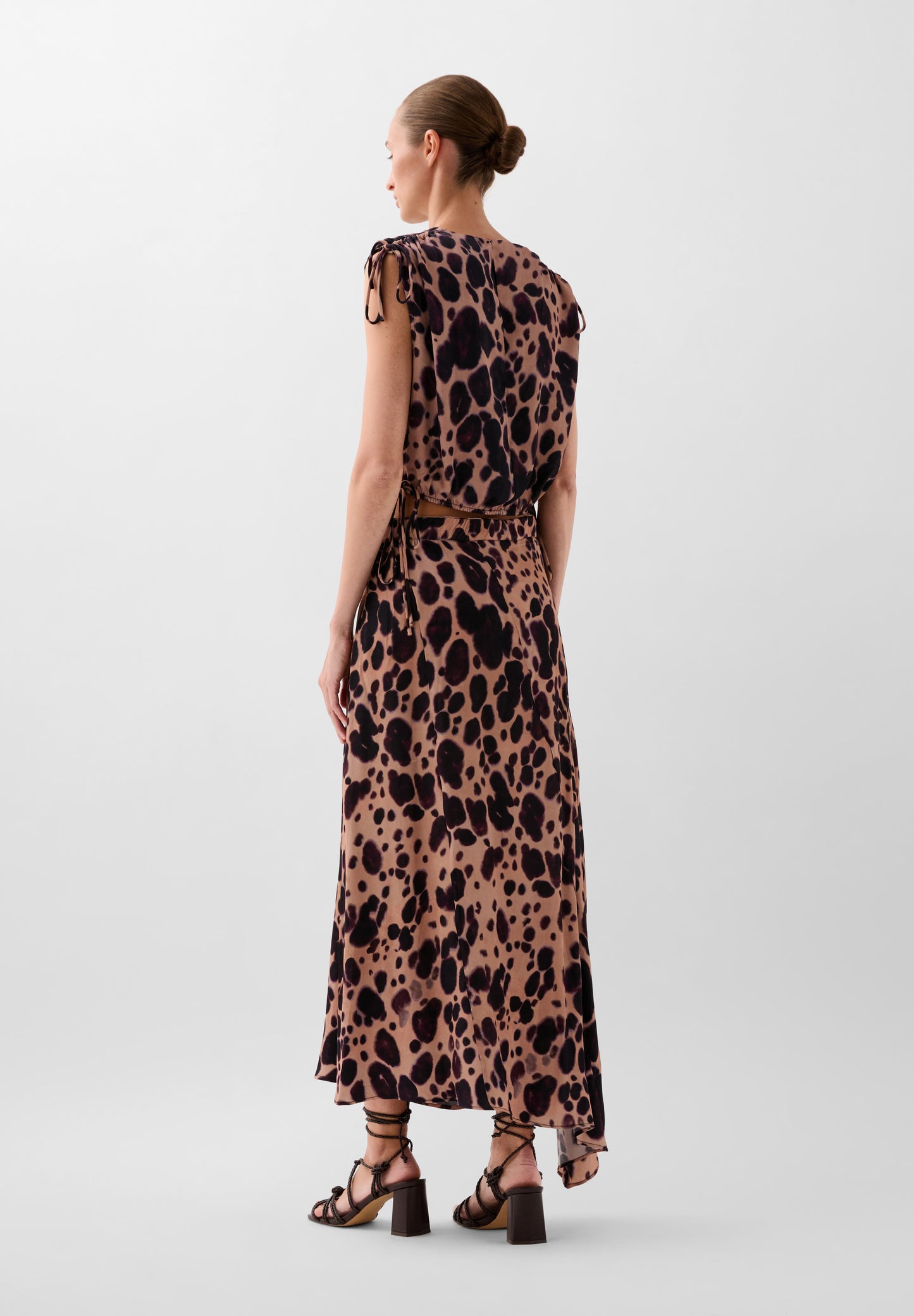 FALDA MIDI ANIMAL PRINT