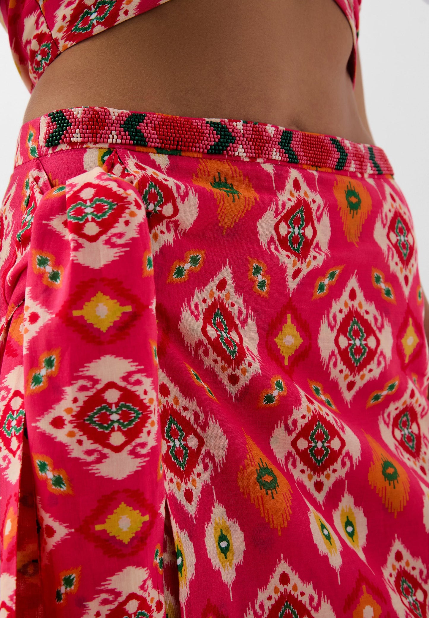 FALDA ESTAMPADO ÉTNICO ALGODÓN