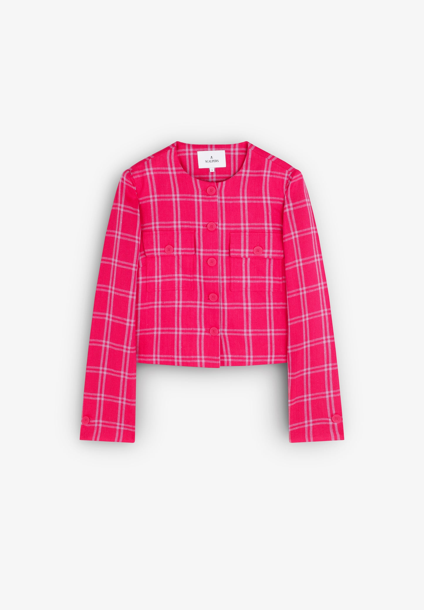 SCLINEN CHECK BLAZER