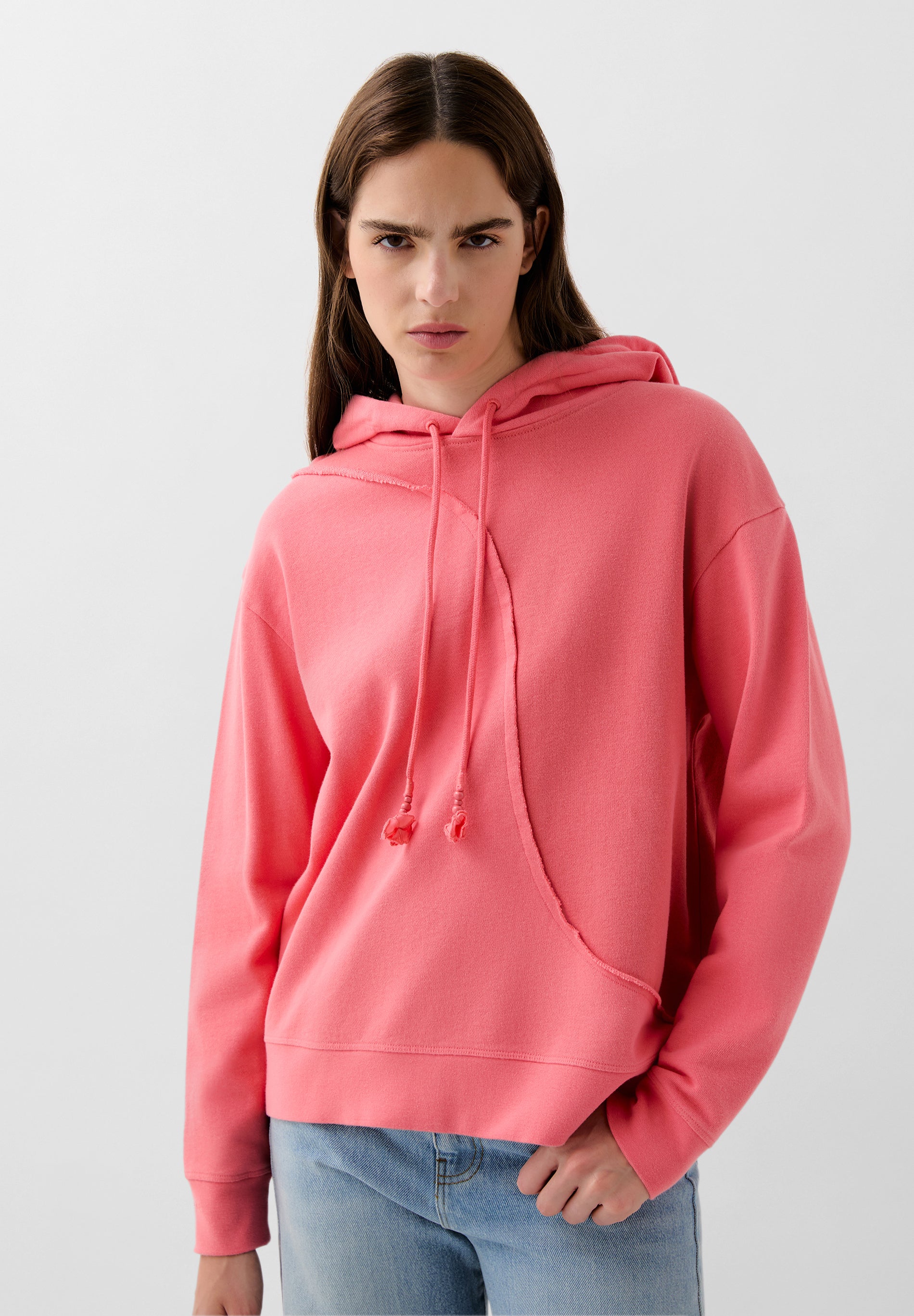 SUDADERA CAPUCHA BICOLOR ONDAS
