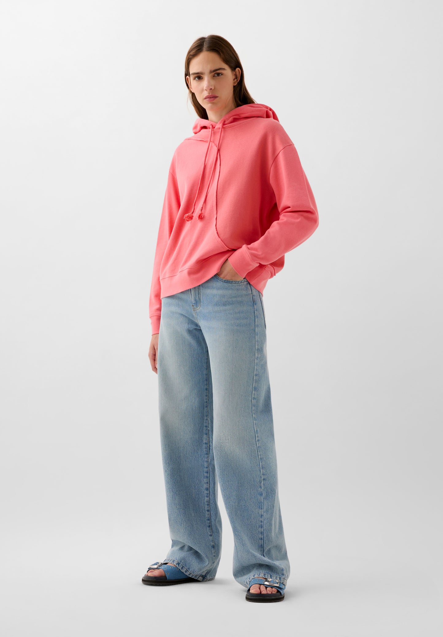 SUDADERA CAPUCHA BICOLOR ONDAS