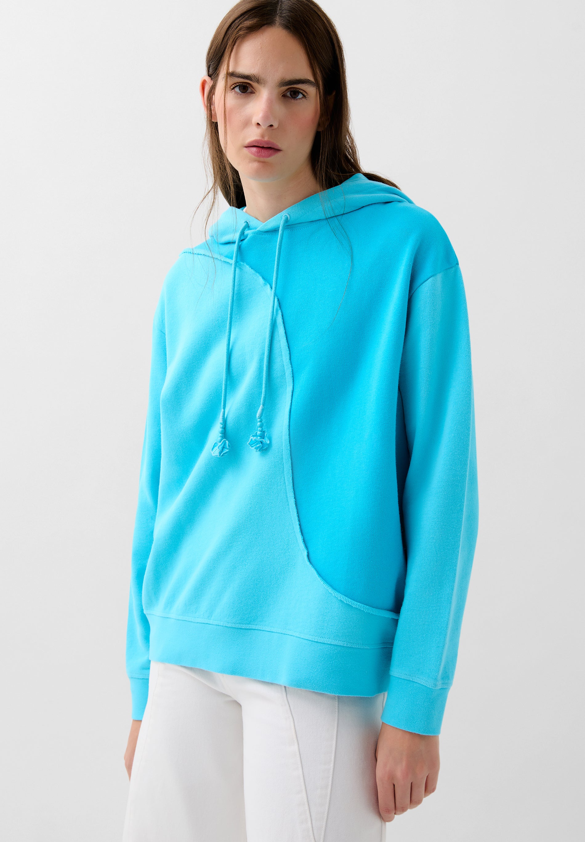 SUDADERA CAPUCHA BICOLOR ONDAS