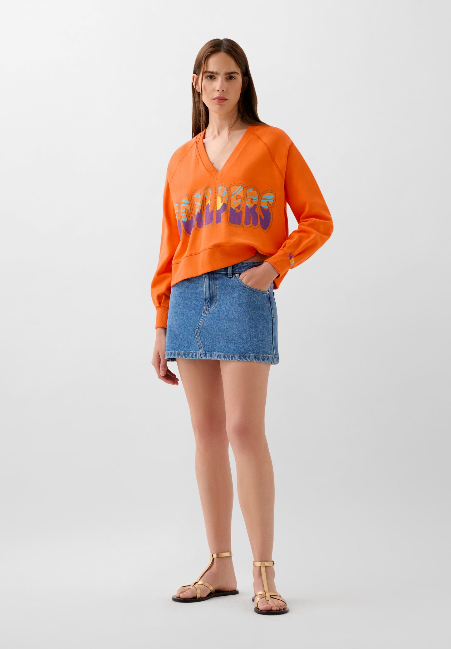 SUDADERA BORDADO CONTRASTE