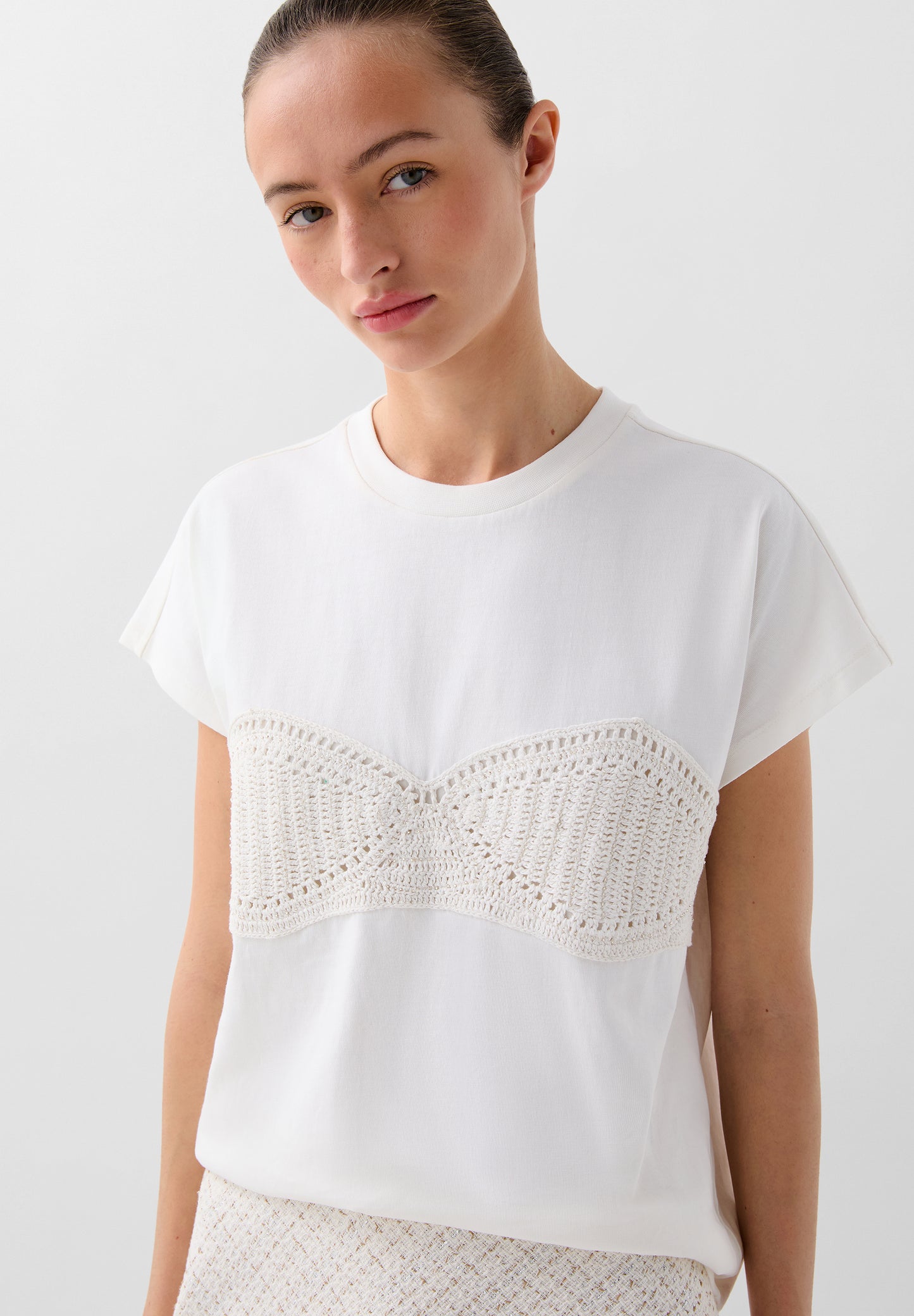 SCCROCHET BRA TEE