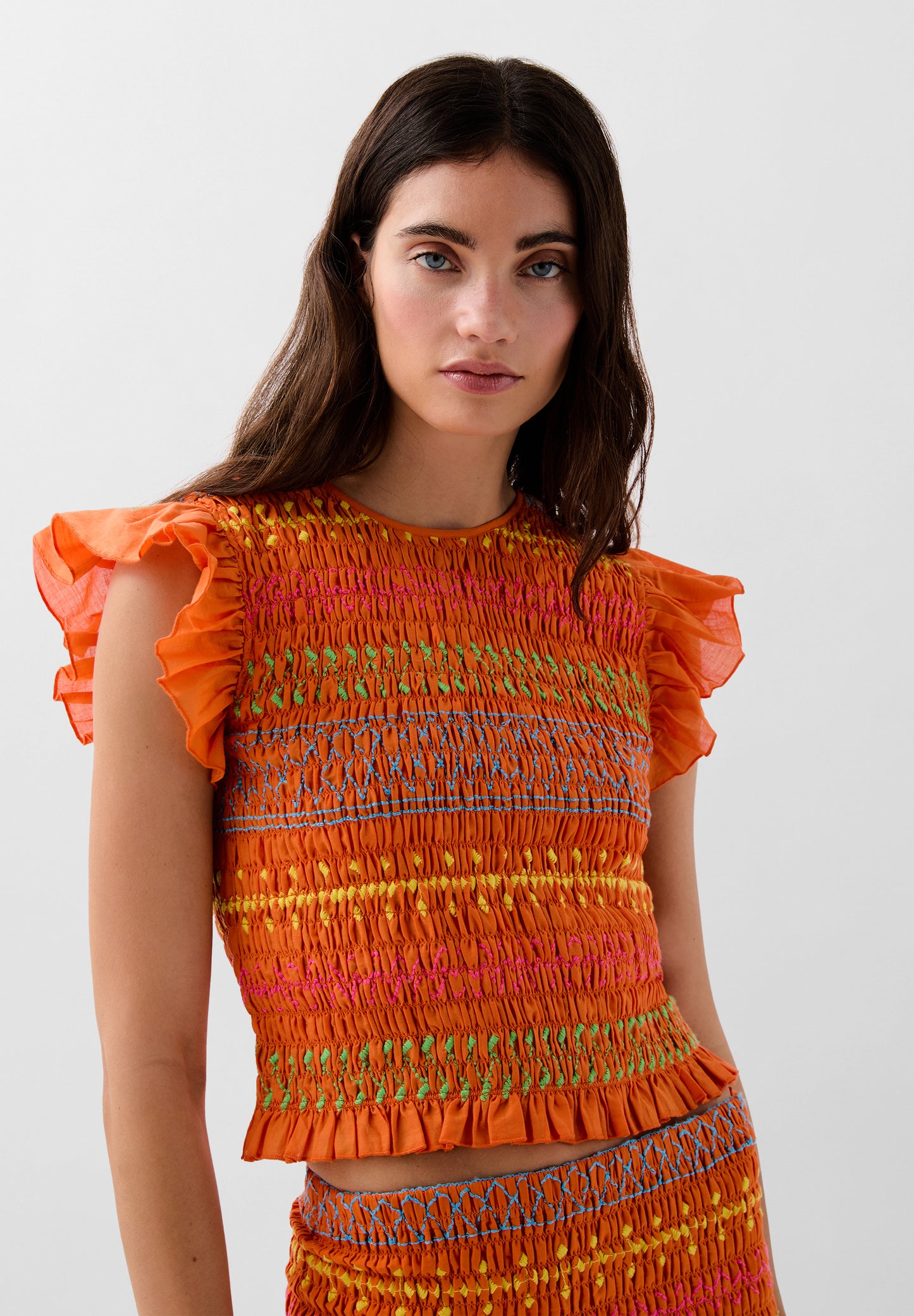 TOP NIDO DE ABEJA MULTICOLOR