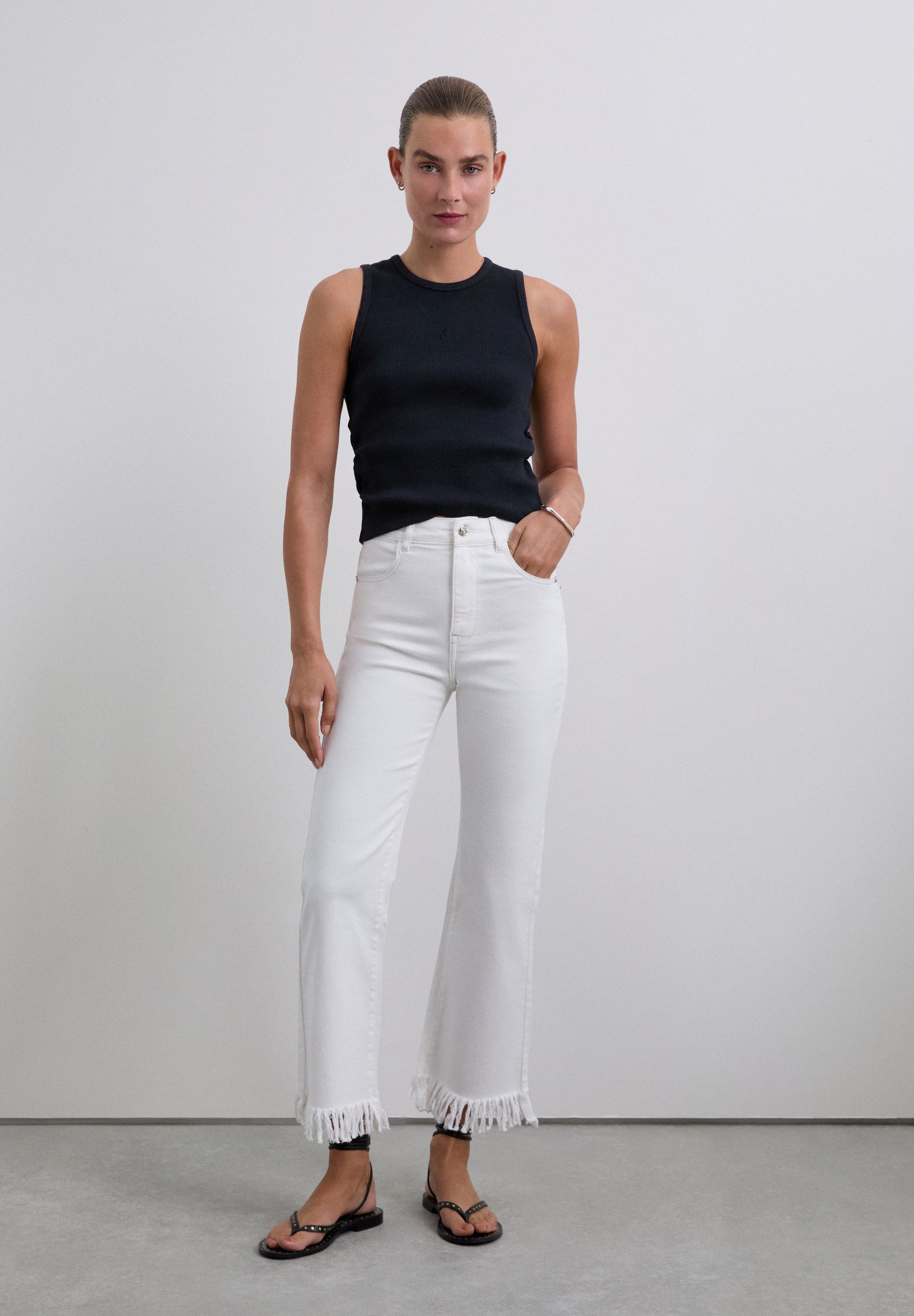 PANTALÓN DENIM FLECOS