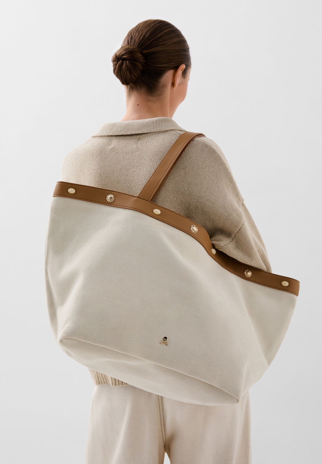 Bolsos Shopper Bolsos 50 Euros BOLSO SHOPPER CANVAS TACHUELAS