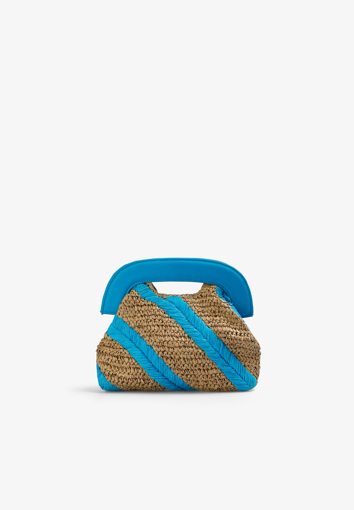 BOLSO RAFIA RAYAS BICOLOR