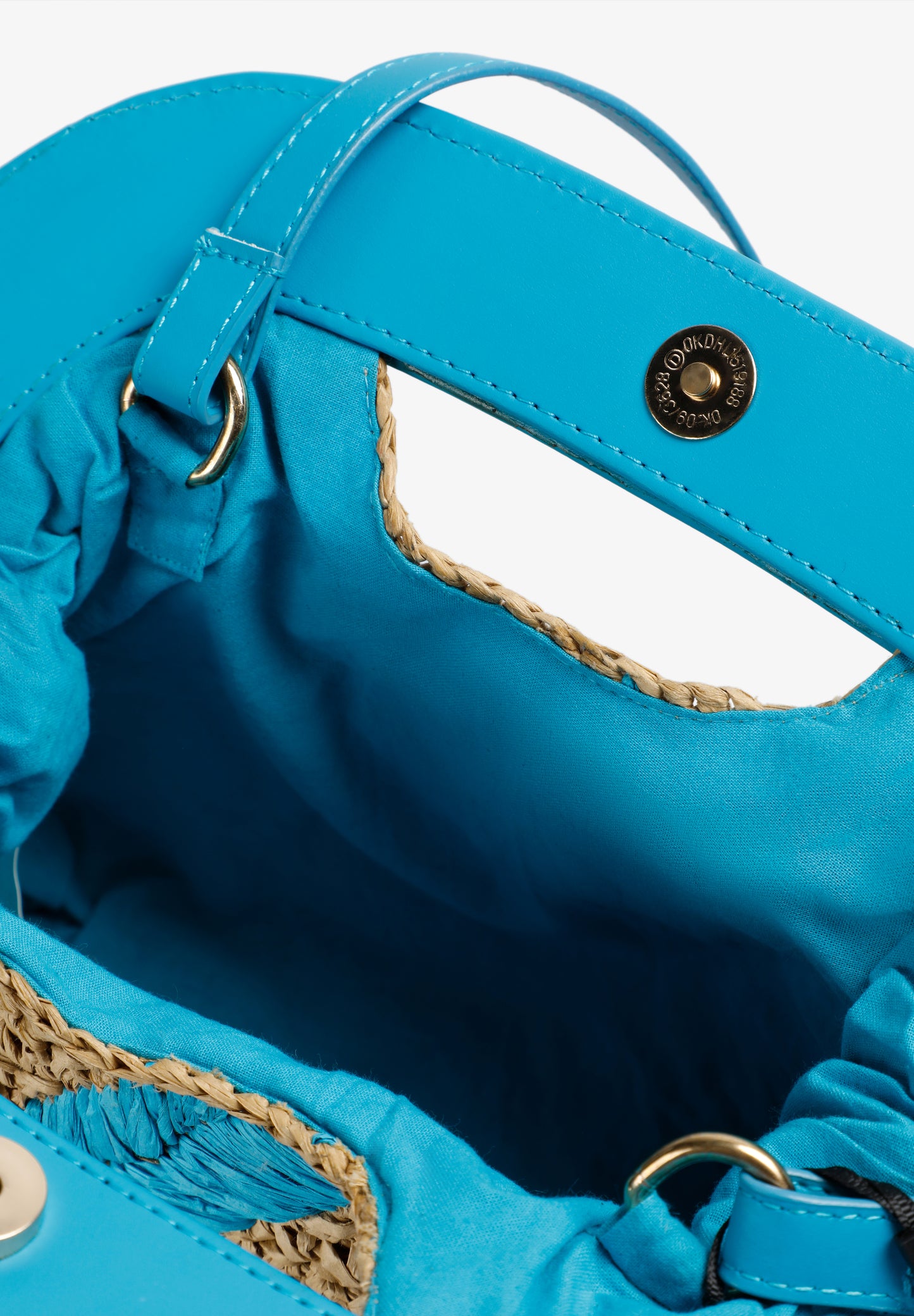 BOLSO RAFIA RAYAS BICOLOR