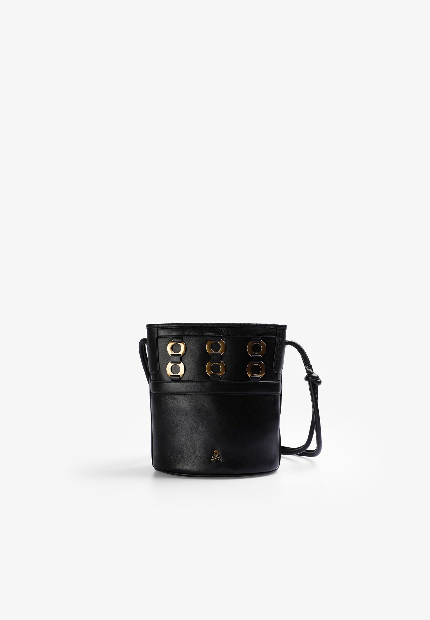 BOLSO PIEL CUBO ARANDELAS