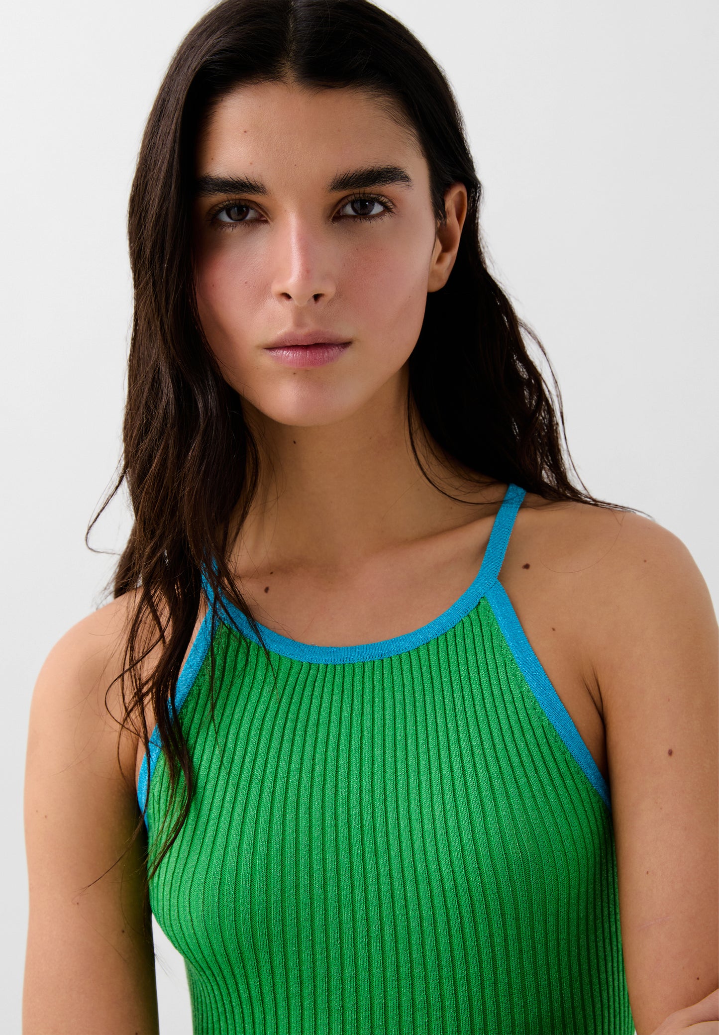 VESTIDO PUNTO LUREX ABERTURAS