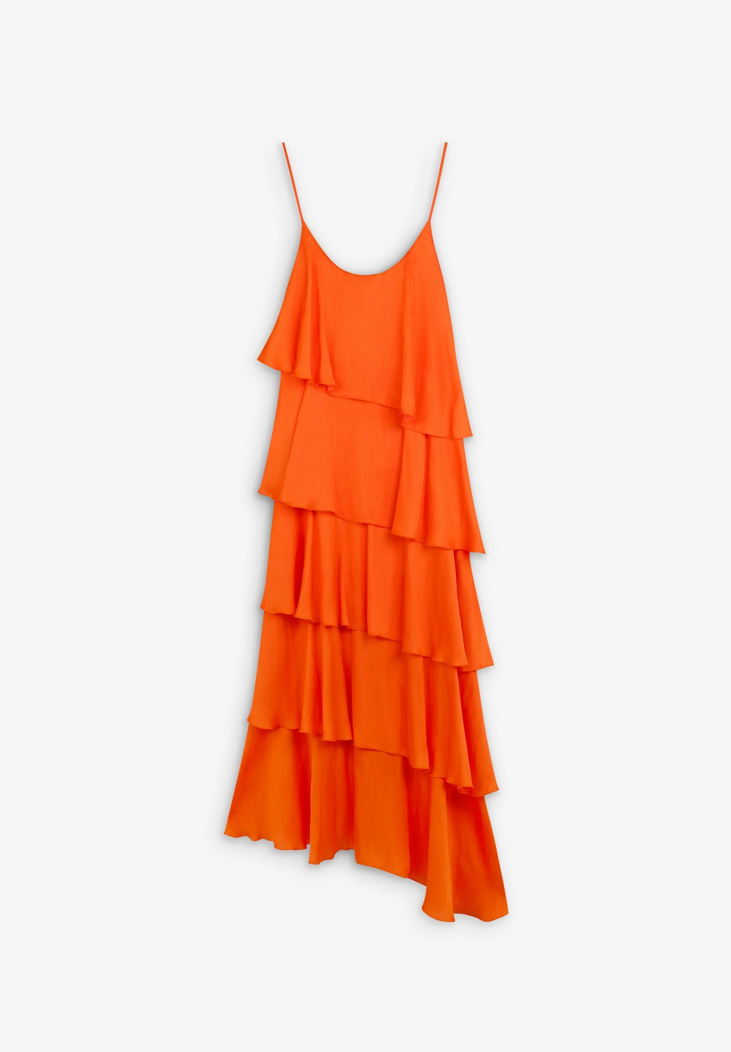 VESTIDO ASIMÉTRICO VOLANTES