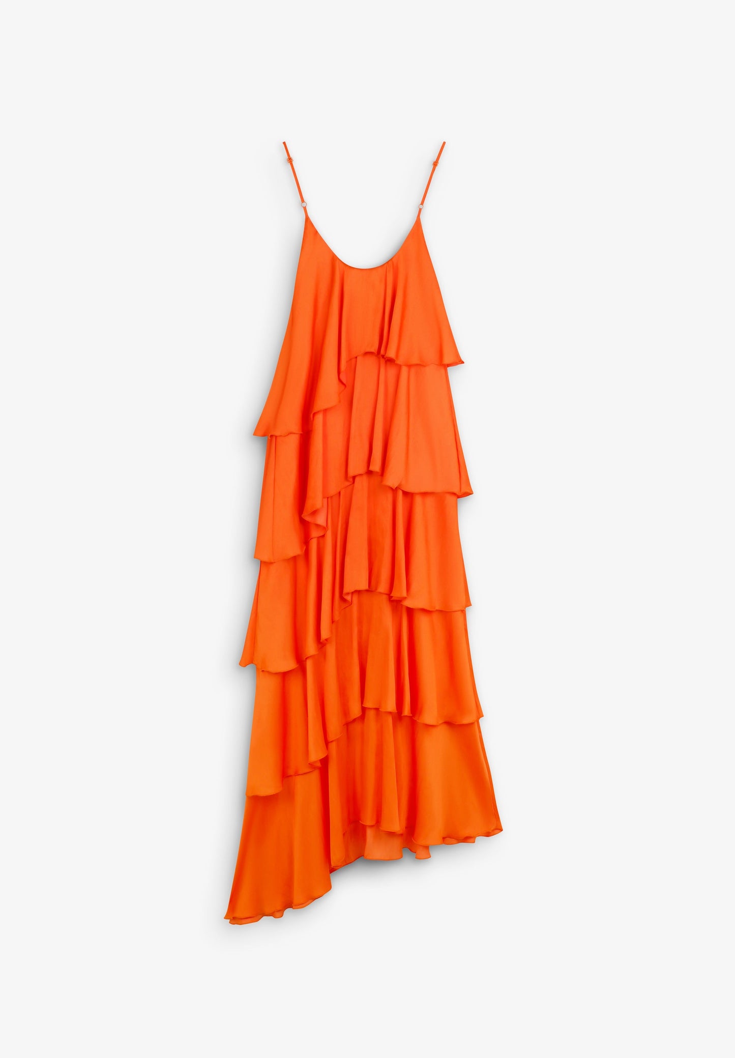 VESTIDO ASIMÉTRICO VOLANTES