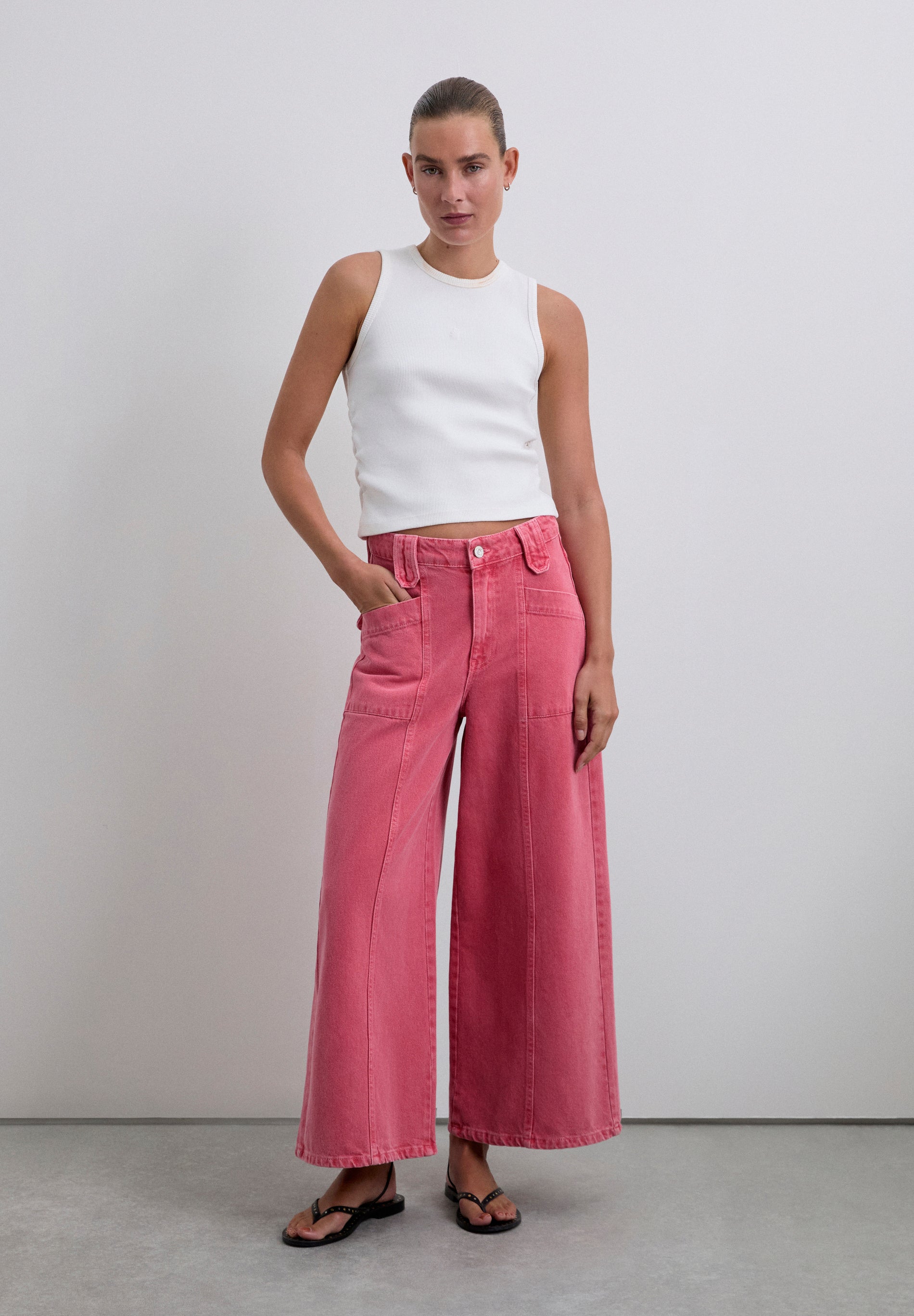 VAQUEROS CULOTTE EFECTO LAVADO