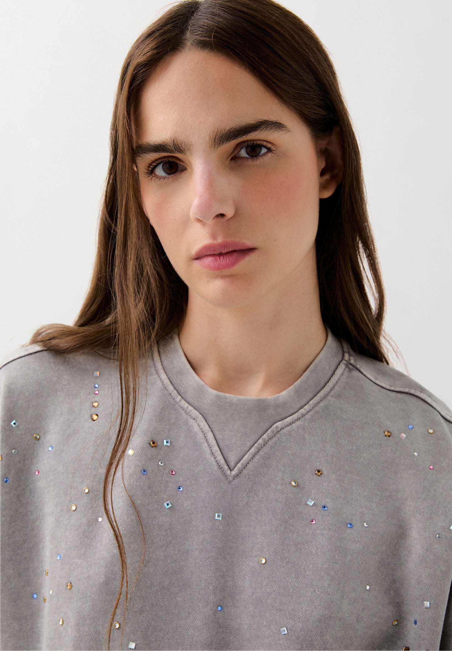 SCMULTISTUDS AOP SWEATER