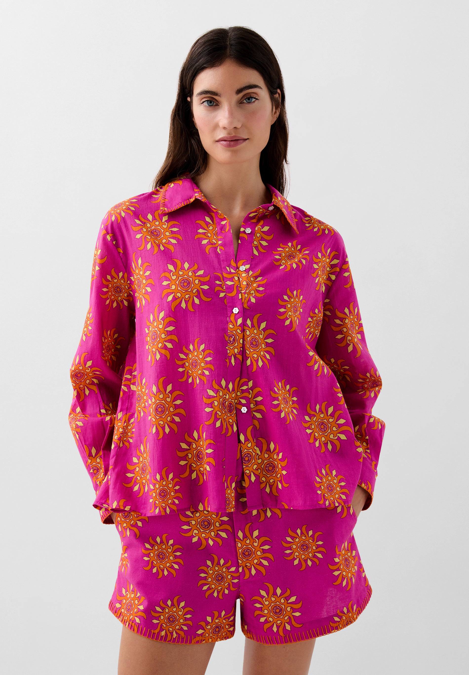 SCSUNCOLOR PRINT SHIRT