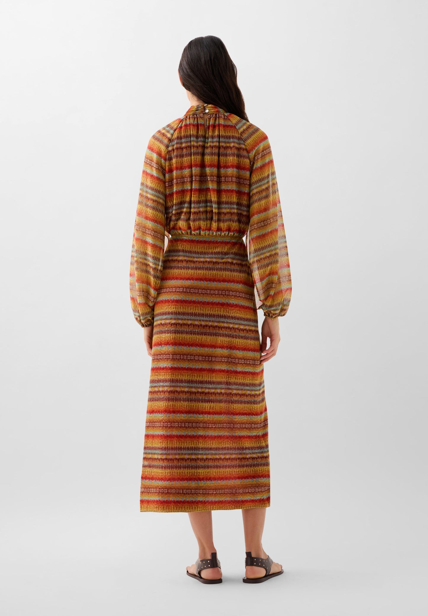 VESTIDO ETNICO LUREX