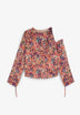 BLUSA LAZOS ESTAMPADA