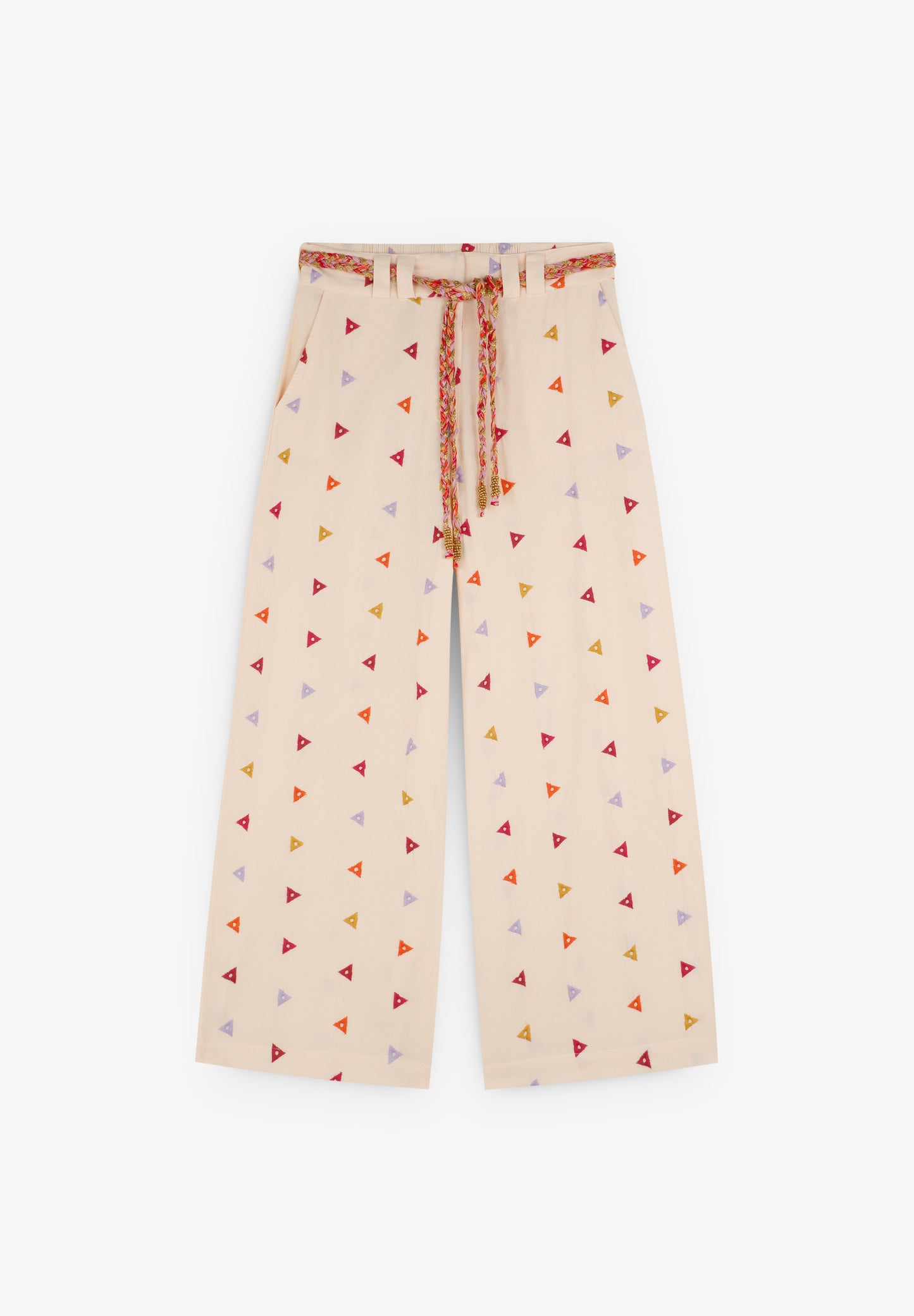 PANTALÓN BORDADOS TRIÁNGULOS