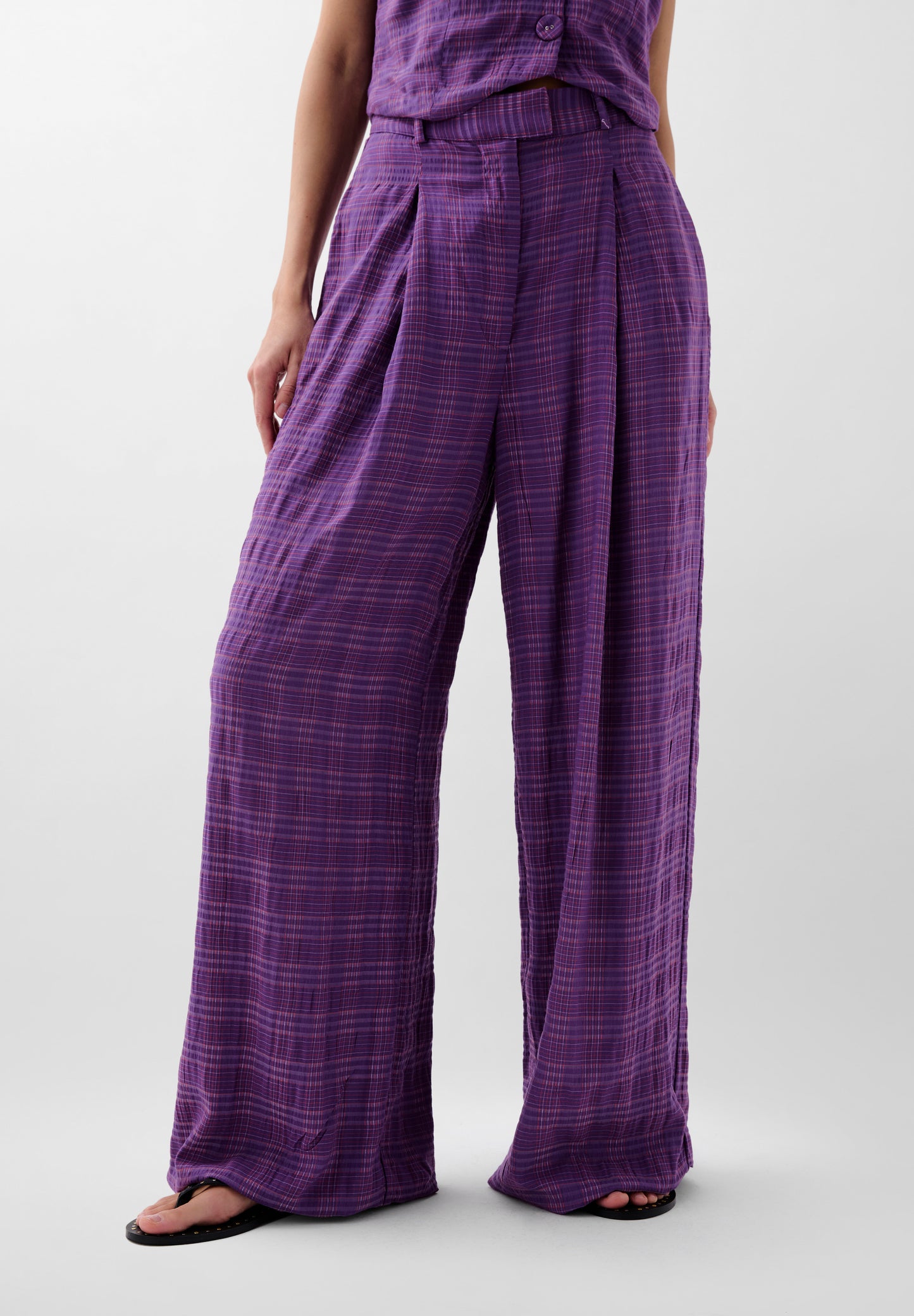 PANTALÓN RAYAS FULL LENGTH PINZAS