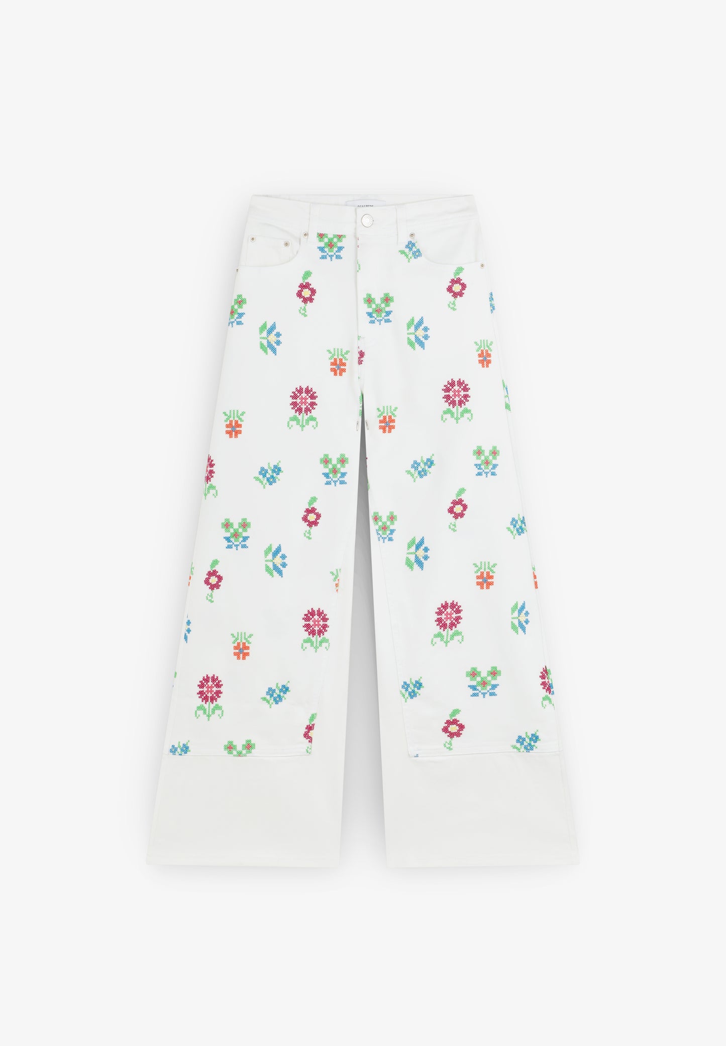 SCCROSS STITCHING DENIM PANT