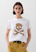 CAMISETA CALAVERA ANIMAL PRINT