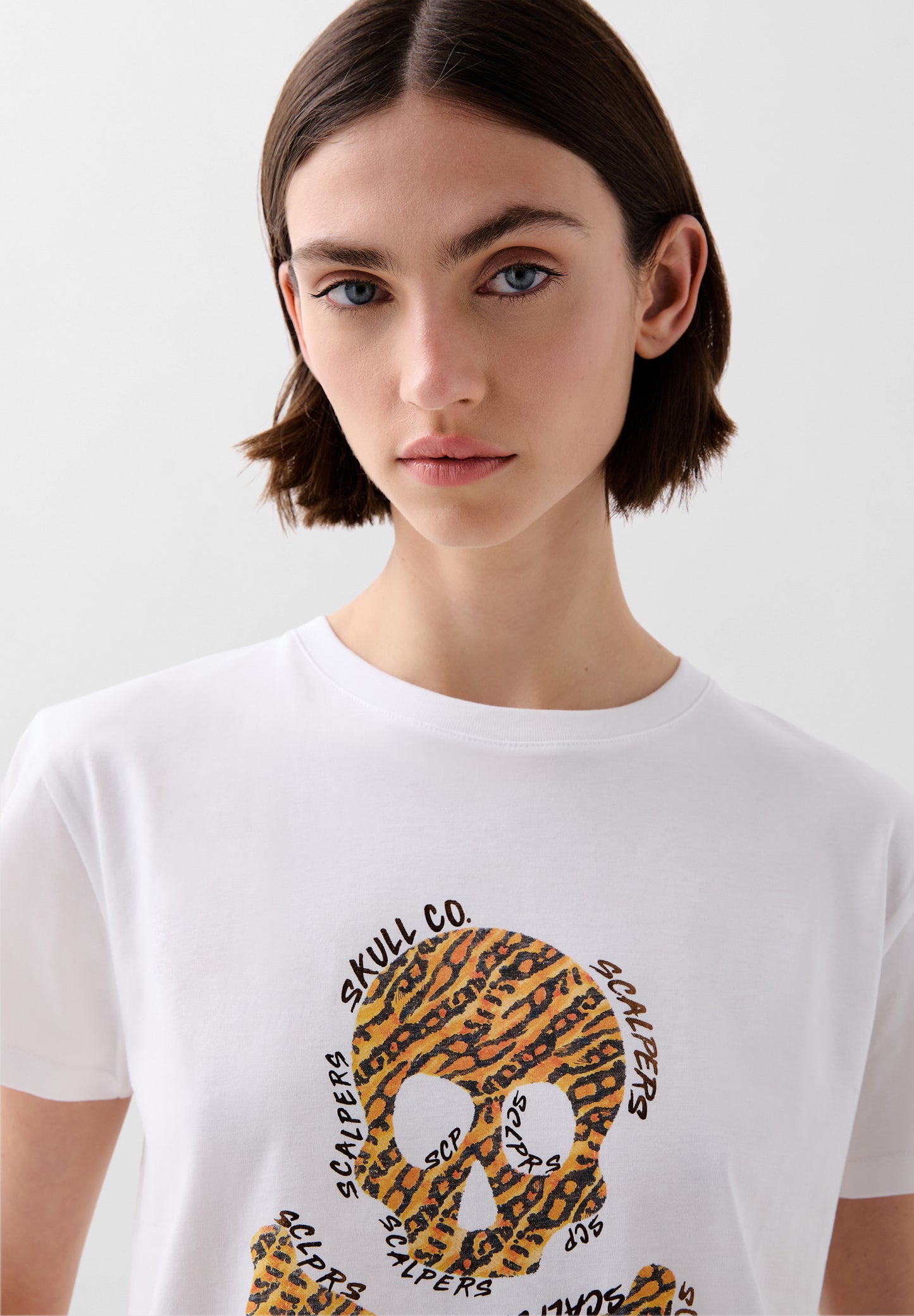 CAMISETA CALAVERA ANIMAL PRINT