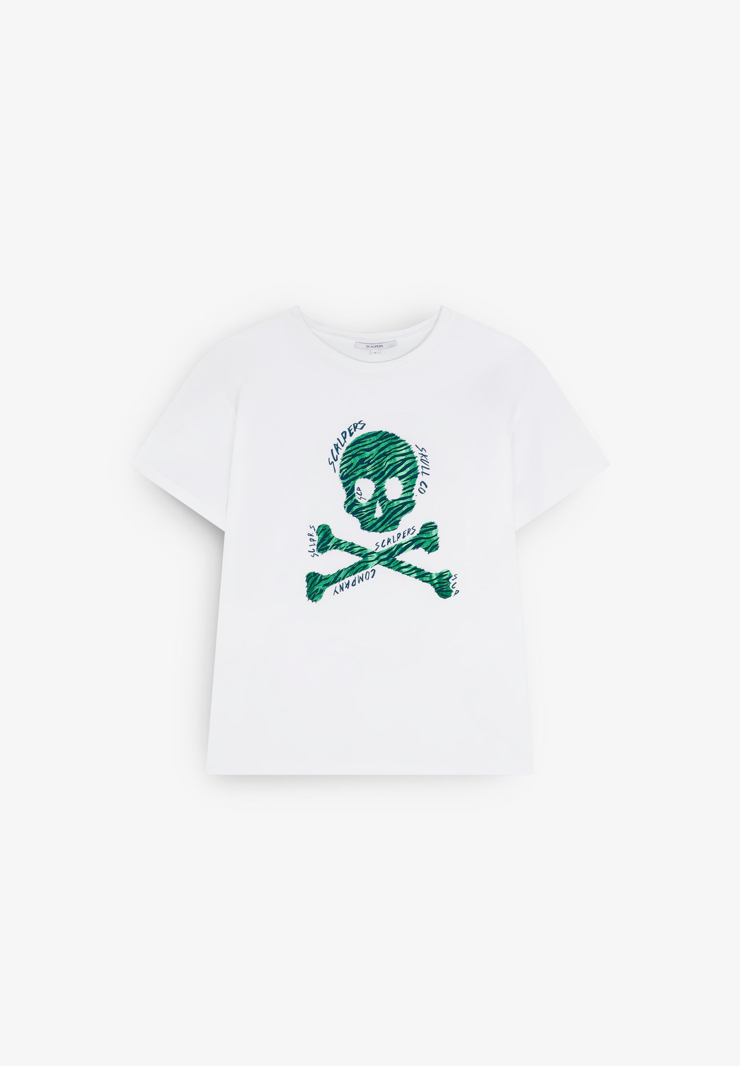 CAMISETA CALAVERA ANIMAL PRINT