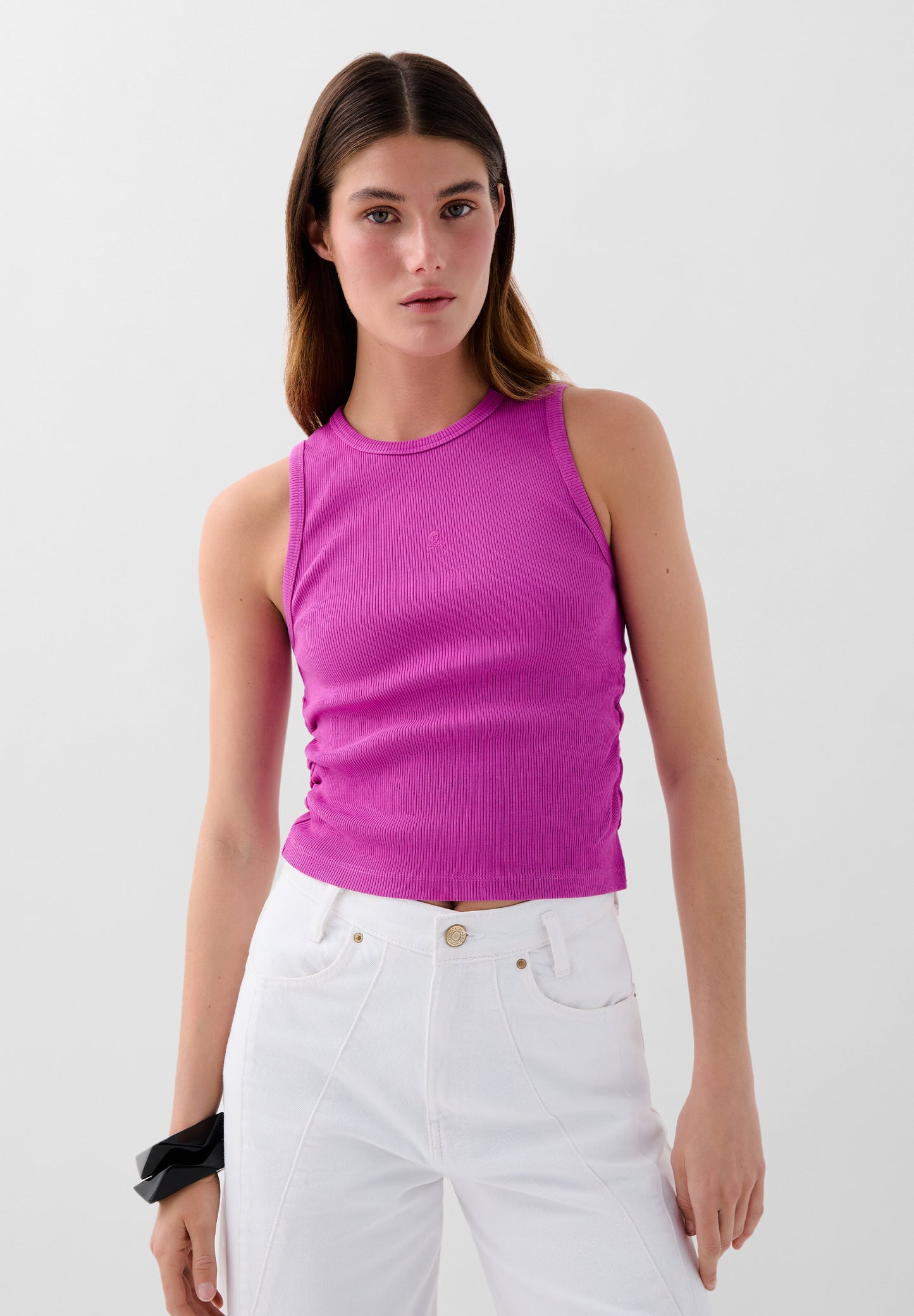 TANK TOP FRUNCES LATERALES