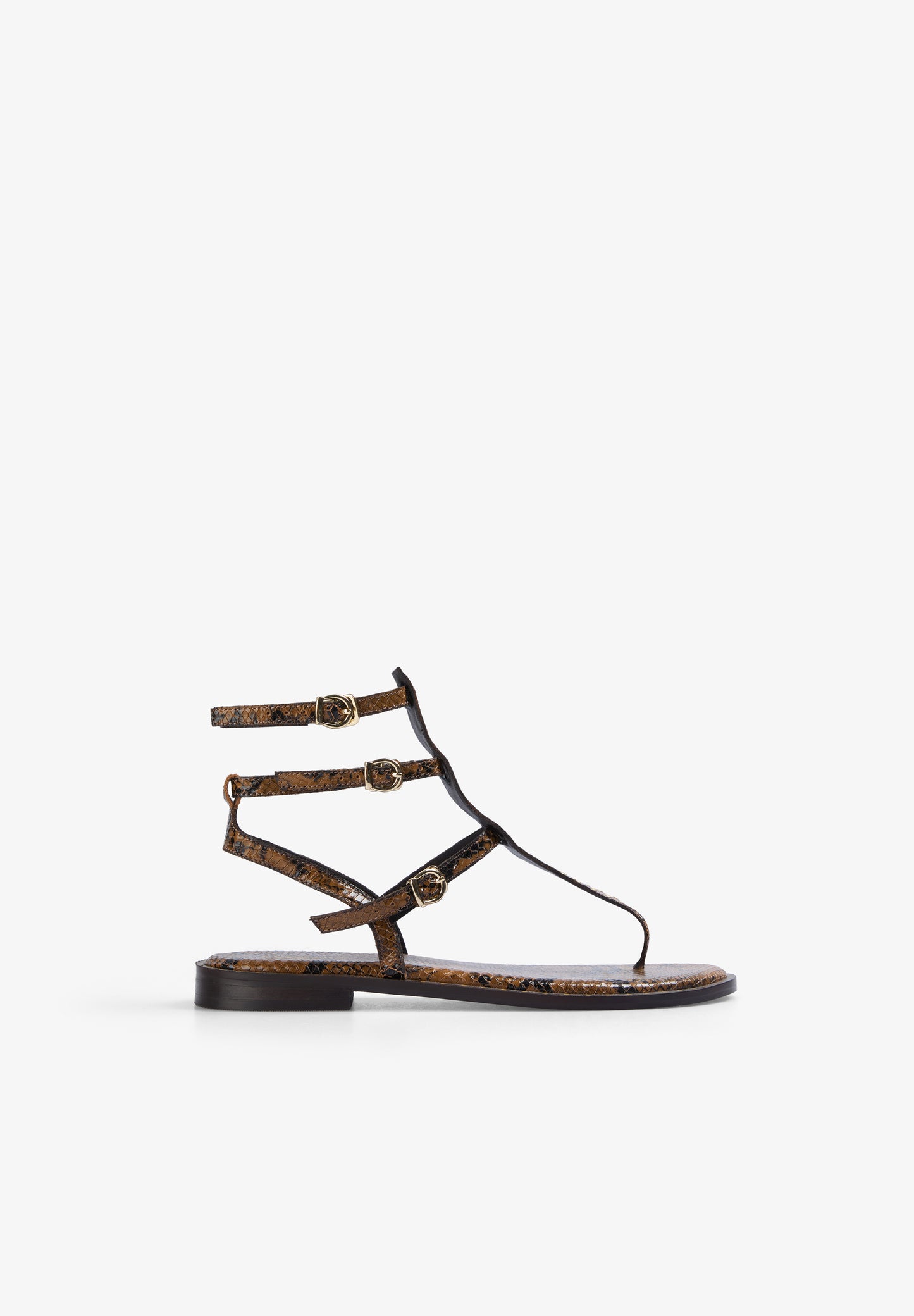 SANDALIA PIEL ANIMAL PRINT