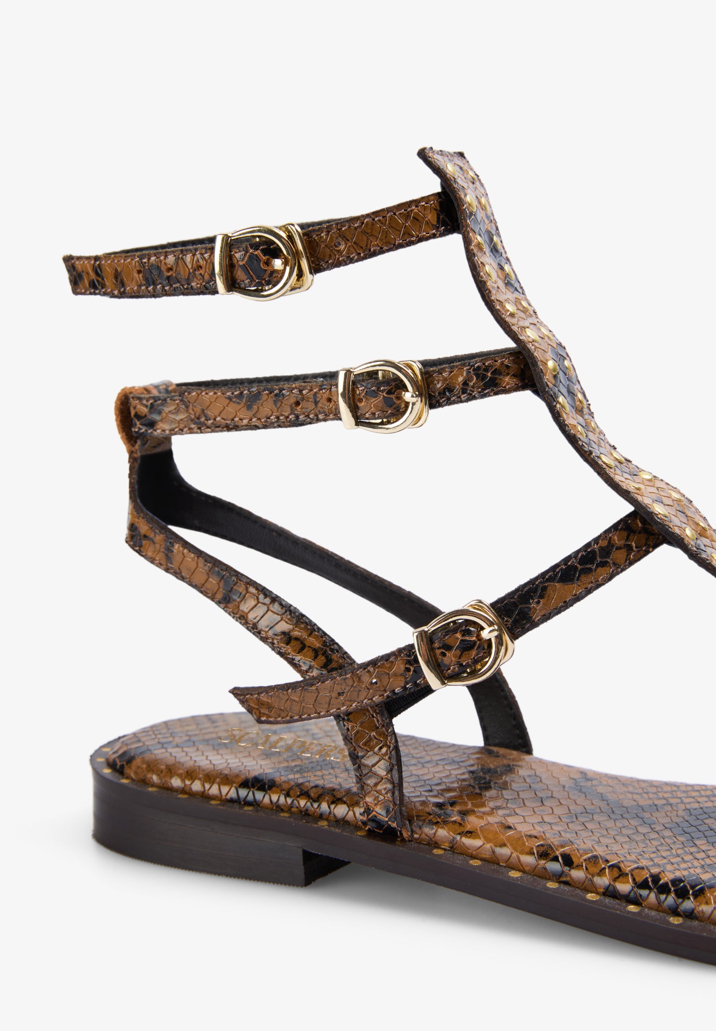 SANDALIA PIEL ANIMAL PRINT