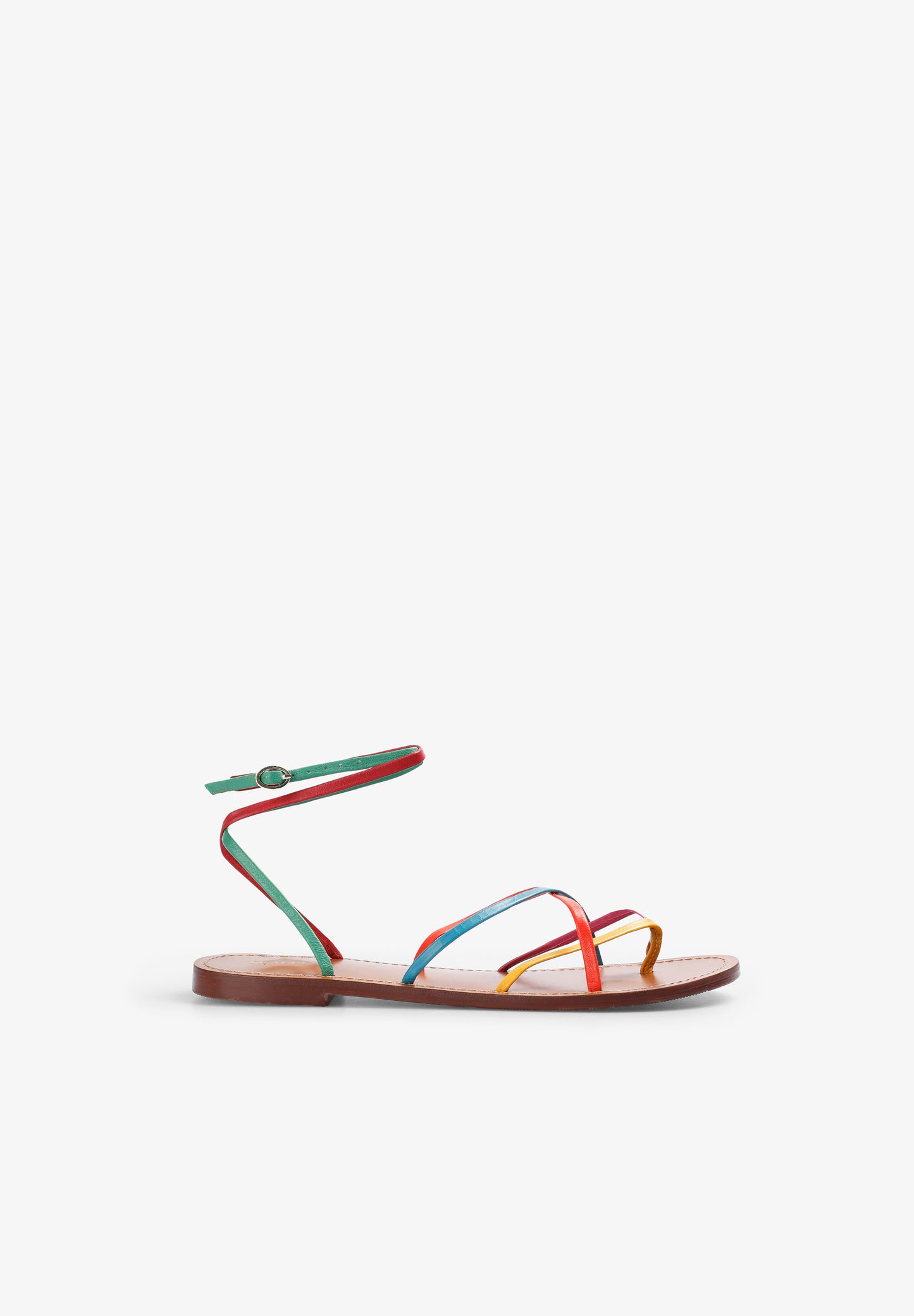SANDALIA PIEL MULTICOLOR