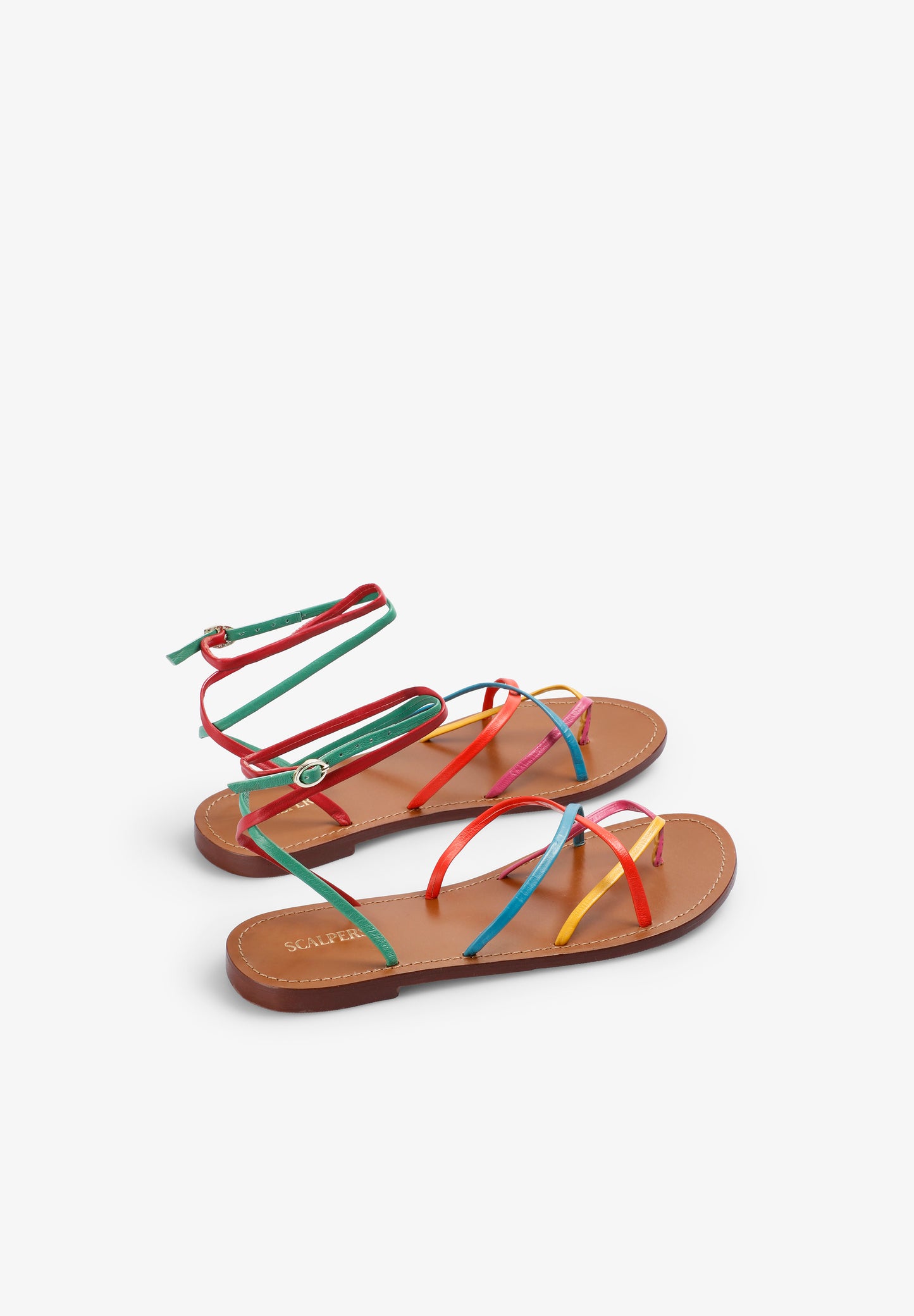 SANDALIA PIEL MULTICOLOR