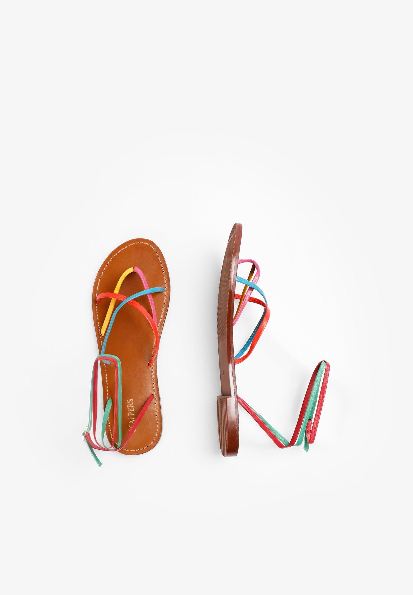 SANDALIA PIEL MULTICOLOR