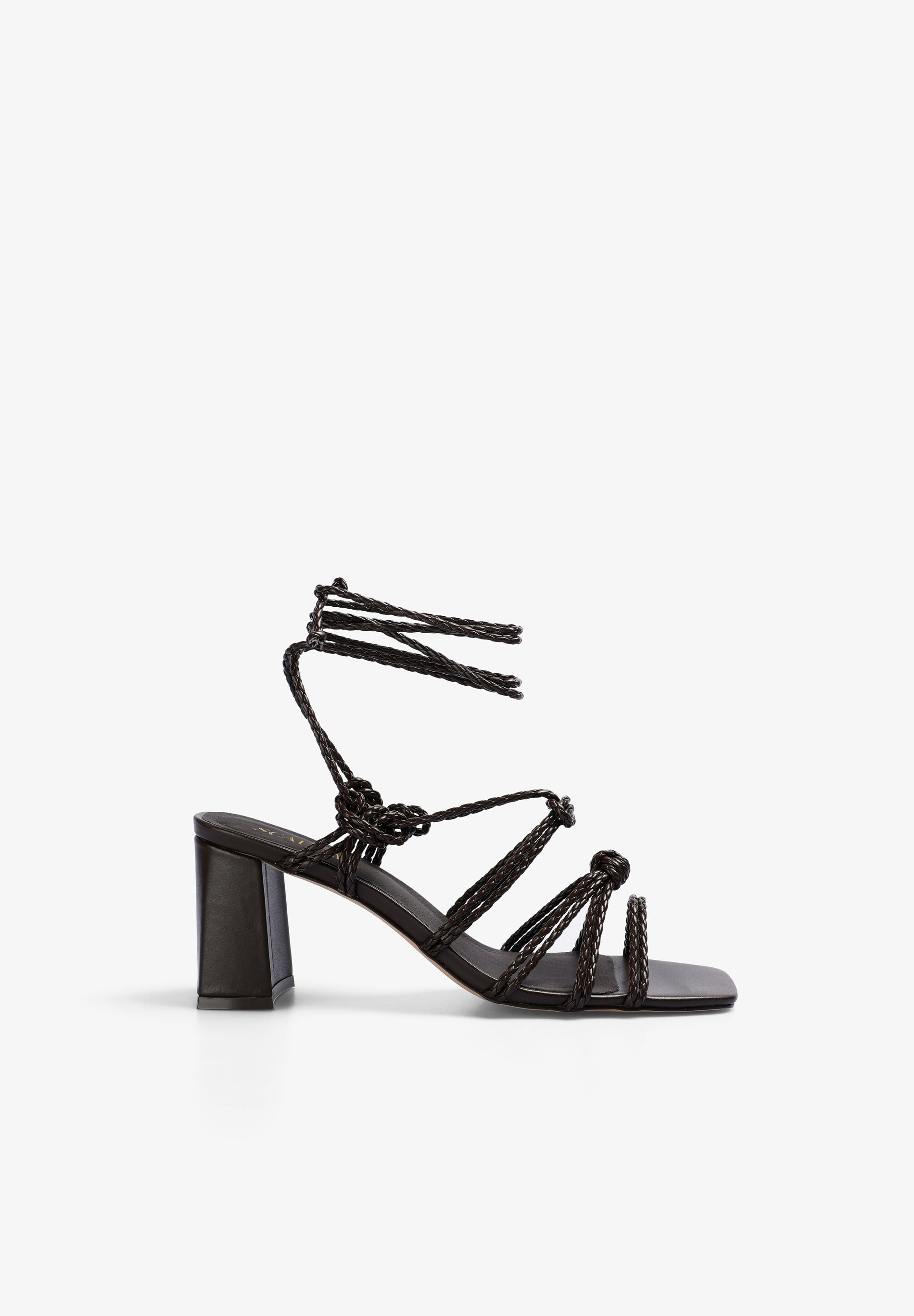 SANDALIAS TACÓN PIEL