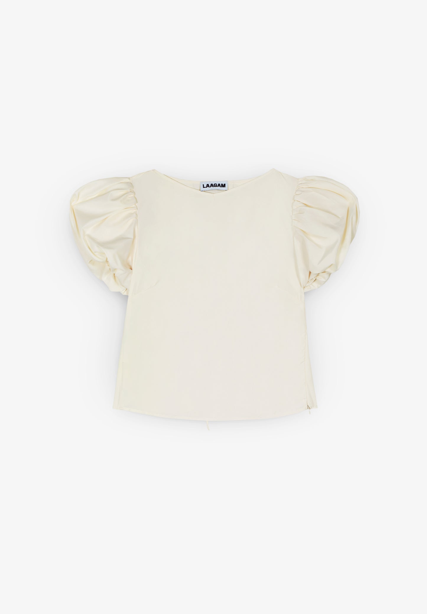 LAAGAM | SIMONE ECRU PUFF SLEEVE BLOUSE