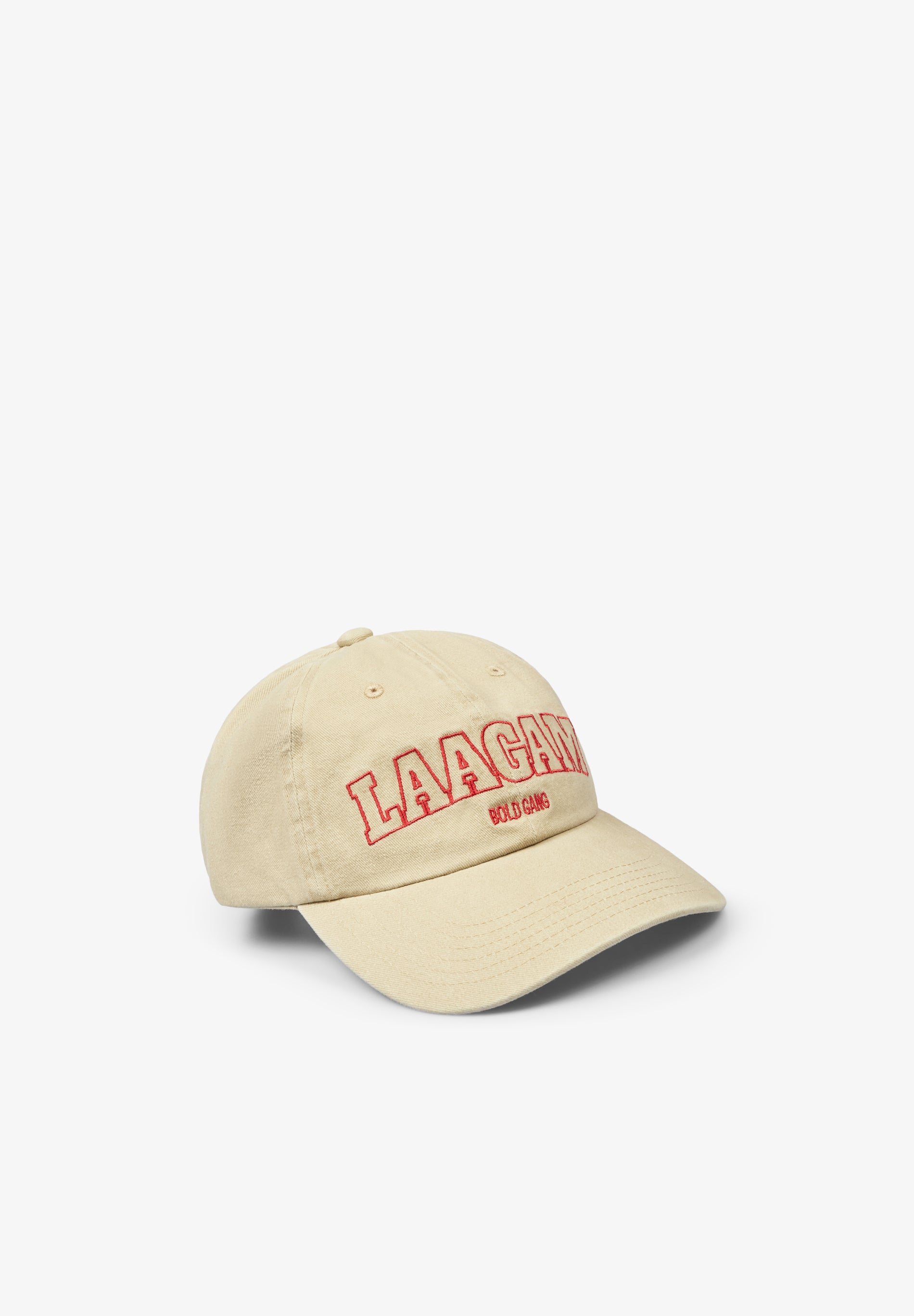 LAAGAM | BEIGE EMBROIDERED LOGO CAP